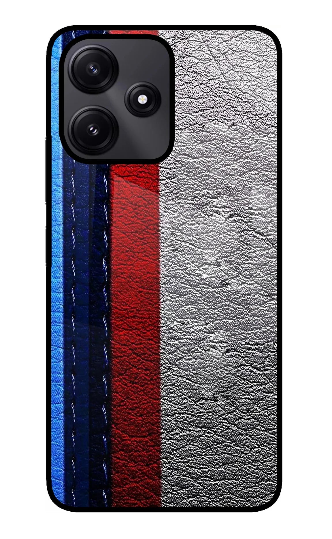 BMW Stripes Redmi 12 5G Glass Case - BMW Stripes Redmi 12 5G Glass Case BMW Stripes Redmi 12 5G Glass Case
