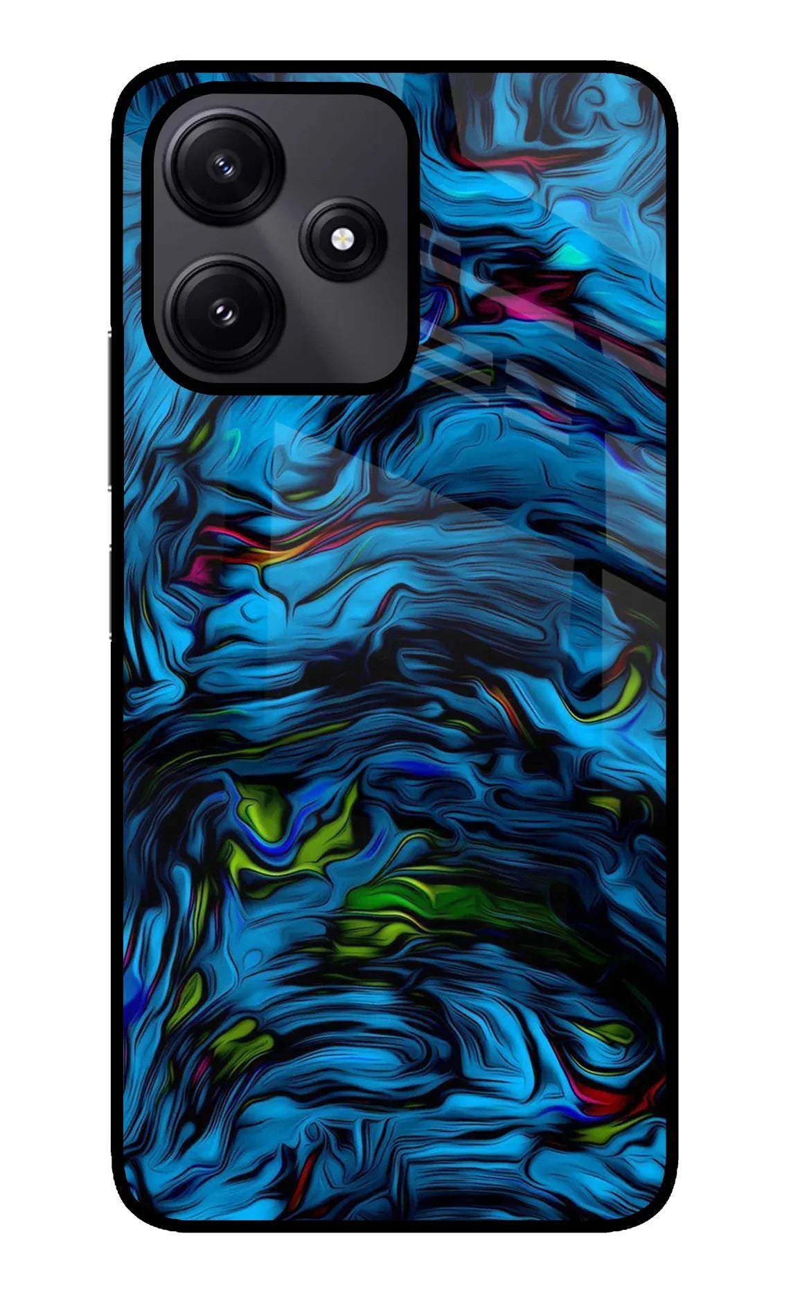 Dark Blue Abstract Redmi 12 5G Glass Case - Dark Blue Abstract Redmi 12 5G Glass Case Dark Blue Abstract Redmi 12 5G Glass Case