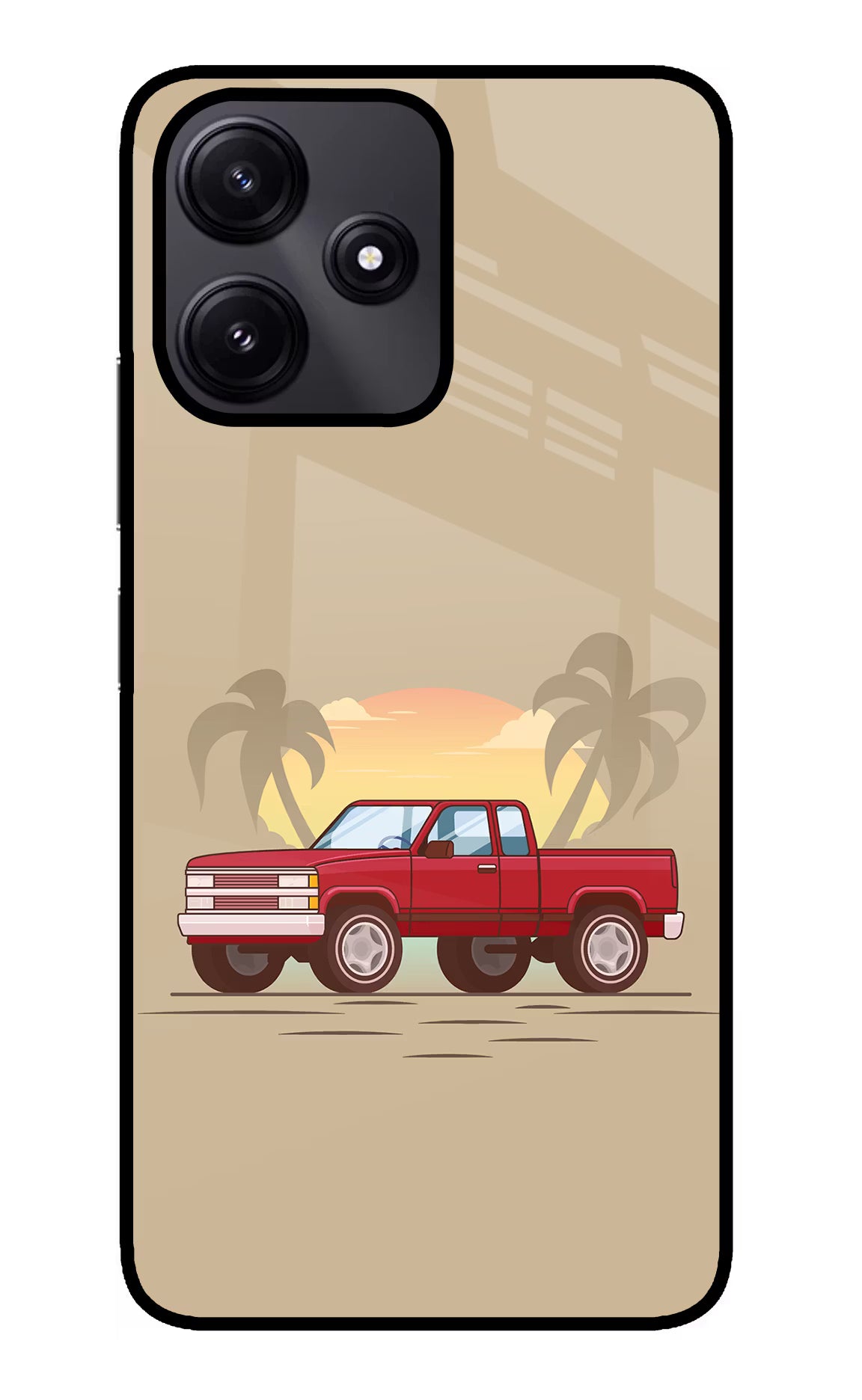 Desert Classic Drive Redmi 12 5G Glass Case - Desert Classic Drive Redmi 12 5G Glass Case Desert Classic Drive Redmi 12 5G Glass Case