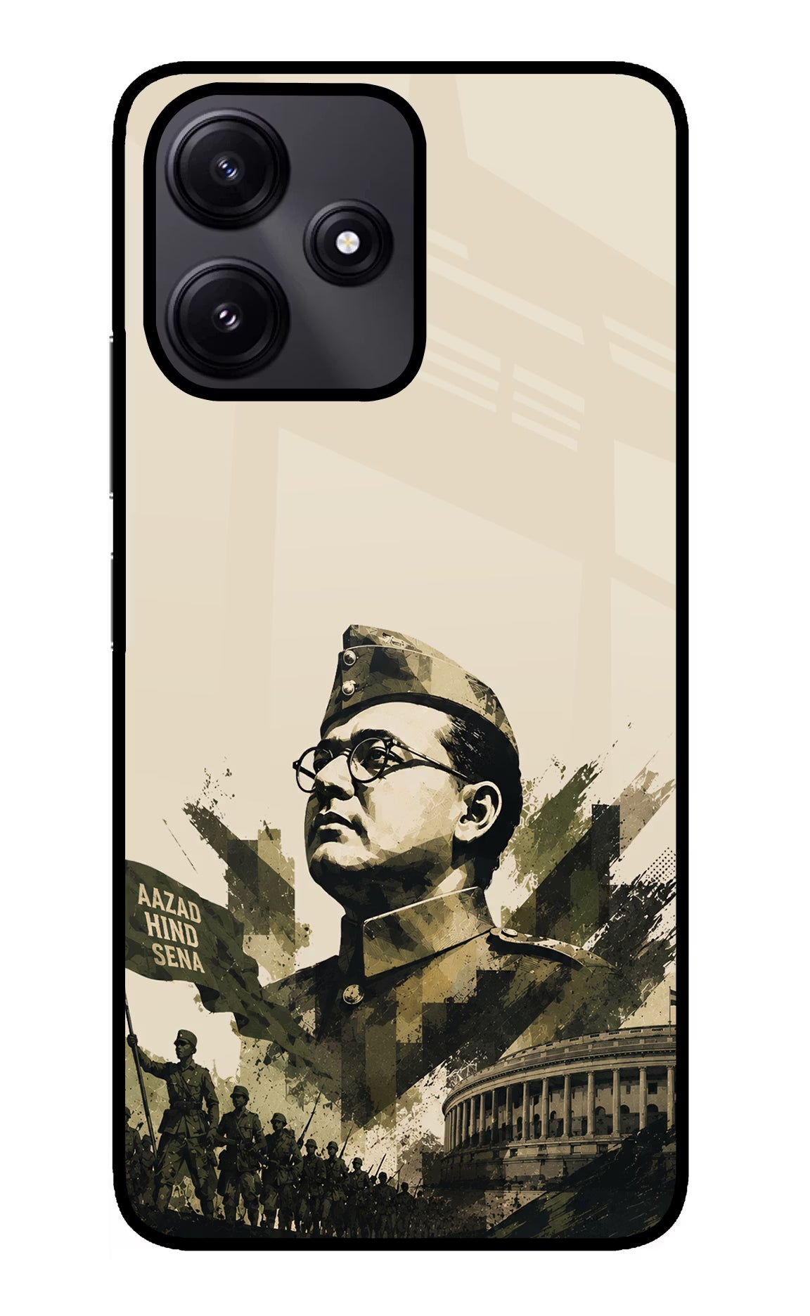 Netaji Rising Redmi 12 5G Glass Case - Netaji Rising Redmi 12 5G Glass Case Netaji Rising Redmi 12 5G Glass Case