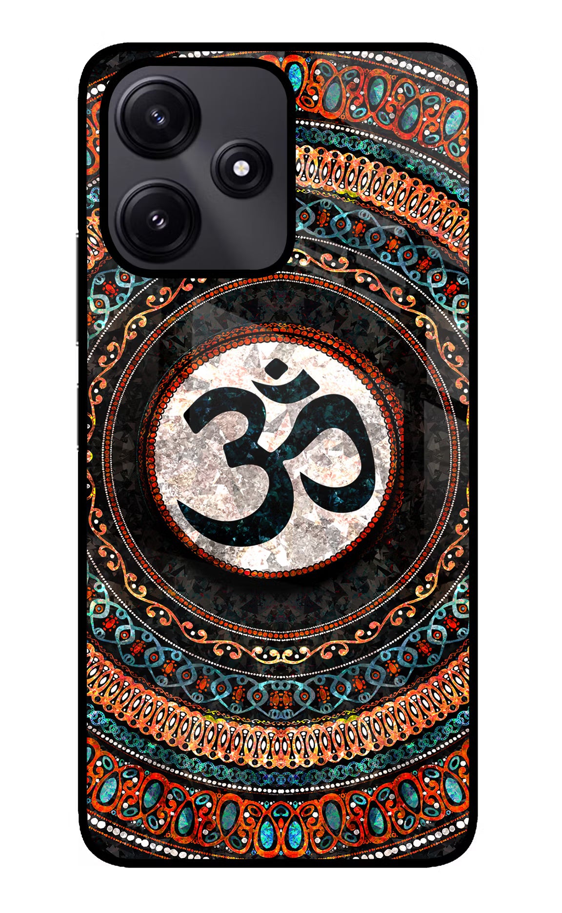 Om Culture Redmi 12 5G Glass Case - Om Culture Redmi 12 5G Glass Case Om Culture Redmi 12 5G Glass Case