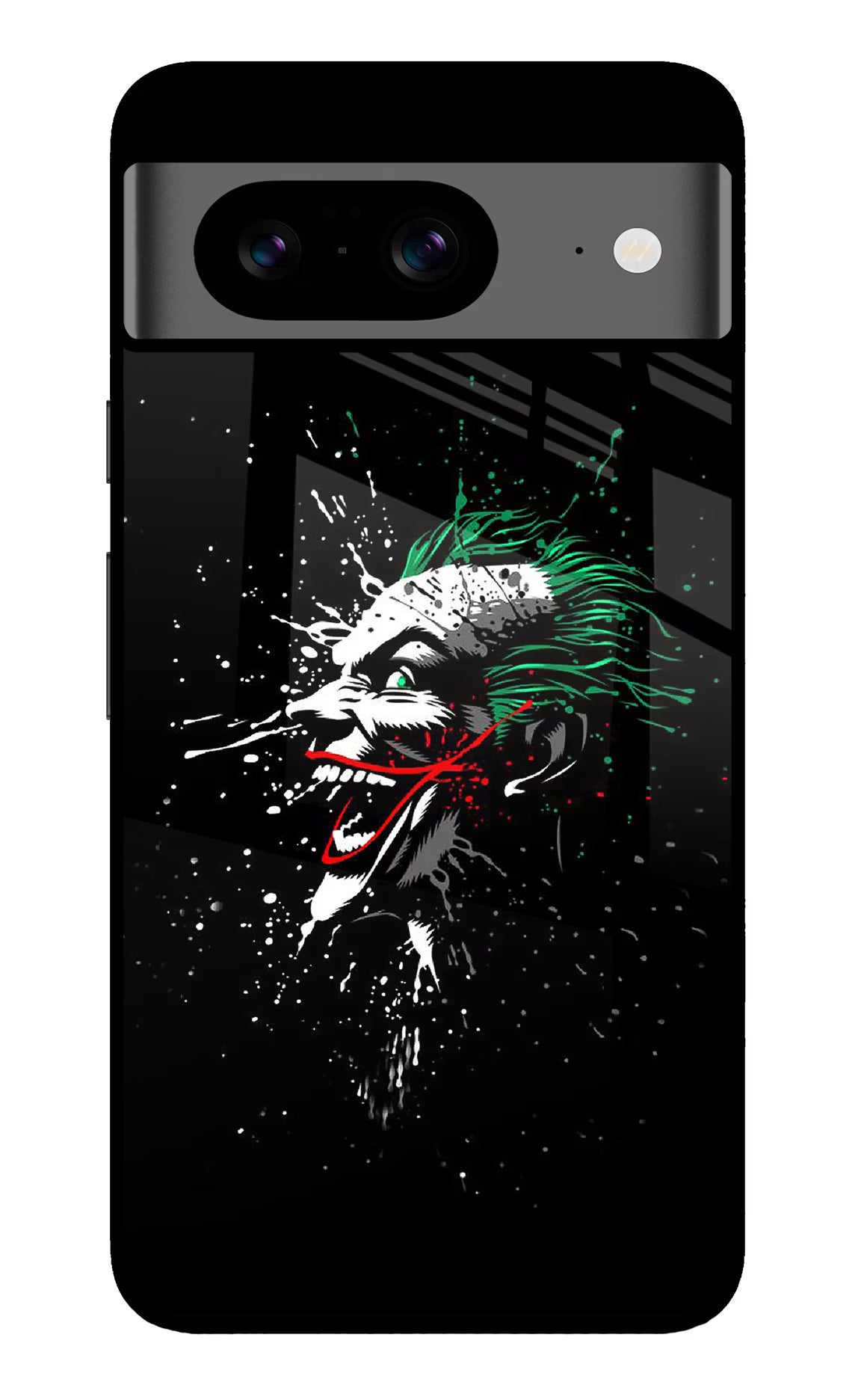 Joker Google Pixel 8 Back Cover - Joker Google Pixel 8 Glass Case Back Cover by Casekaro Joker Google Pixel 8 Glass Case Back Cover by Casekaro