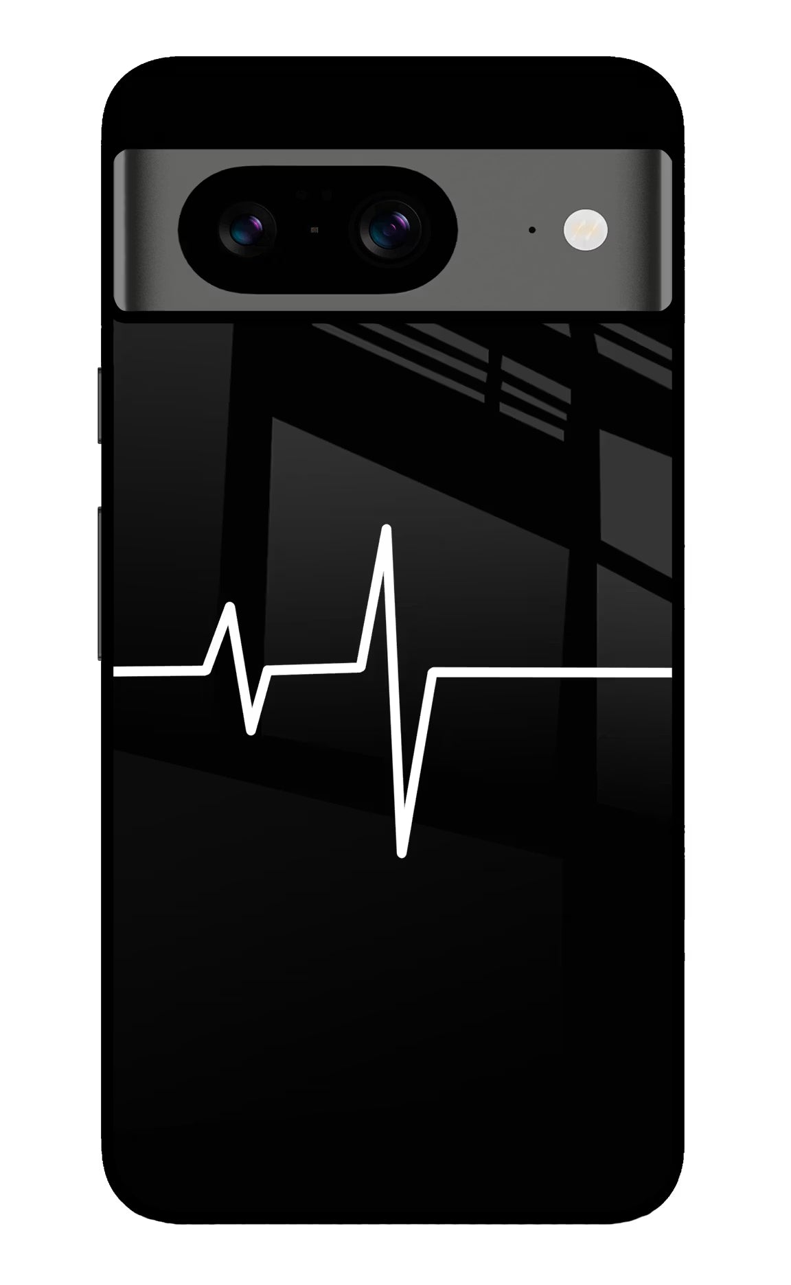 Heart Beats Google Pixel 8 Back Cover - Heart Beats Google Pixel 8 Glass Case Back Cover by Casekaro Heart Beats Google Pixel 8 Glass Case Back Cover by Casekaro