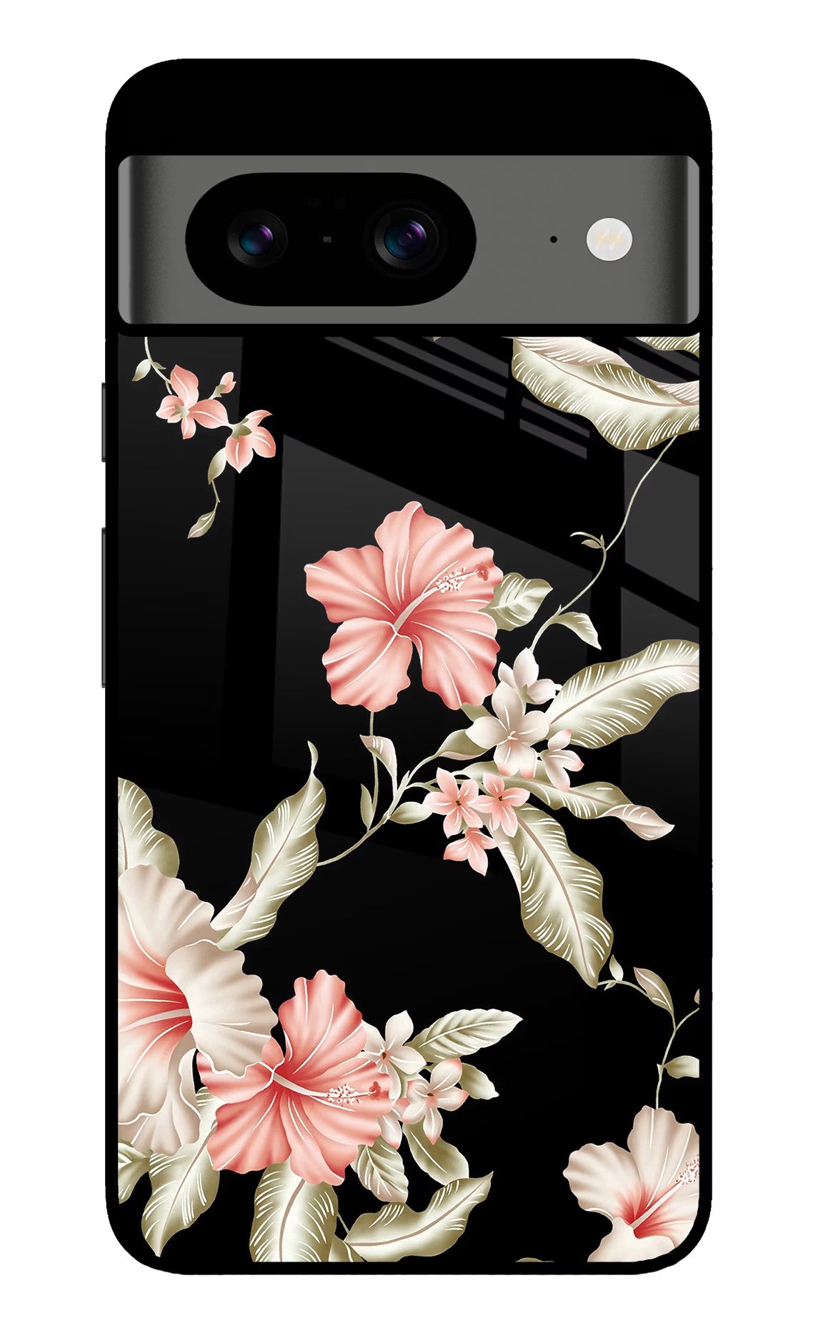 Flowers Google Pixel 8 Back Cover - Flowers Google Pixel 8 Glass Case Back Cover by Casekaro Flowers Google Pixel 8 Glass Case Back Cover by Casekaro