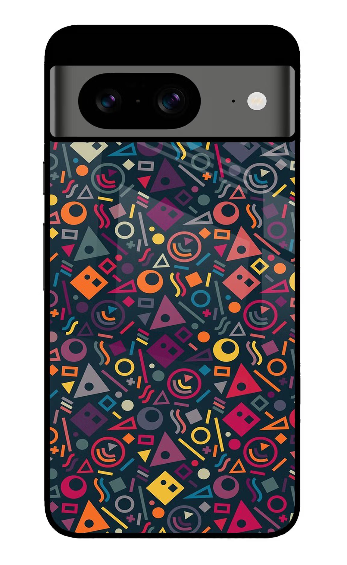 Geometric Abstract Google Pixel 8 Back Cover - Geometric Abstract Google Pixel 8 Glass Case Back Cover by Casekaro Geometric Abstract Google Pixel 8 Glass Case Back Cover by Casekaro