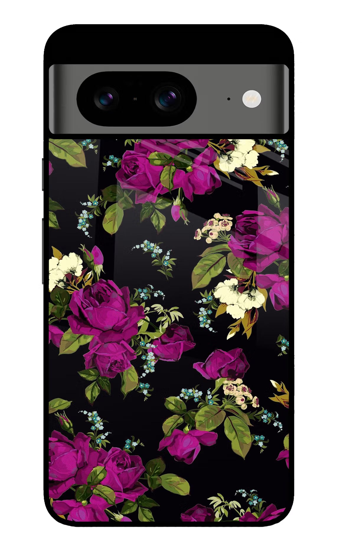 Flowers Google Pixel 8 Glass Case - Flowers Google Pixel 8 Glass Case Flowers Google Pixel 8 Glass Case