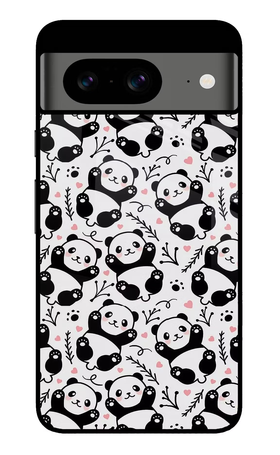 Cute Panda Google Pixel 8 Glass Case - Cute Panda Google Pixel 8 Glass Case Cute Panda Google Pixel 8 Glass Case