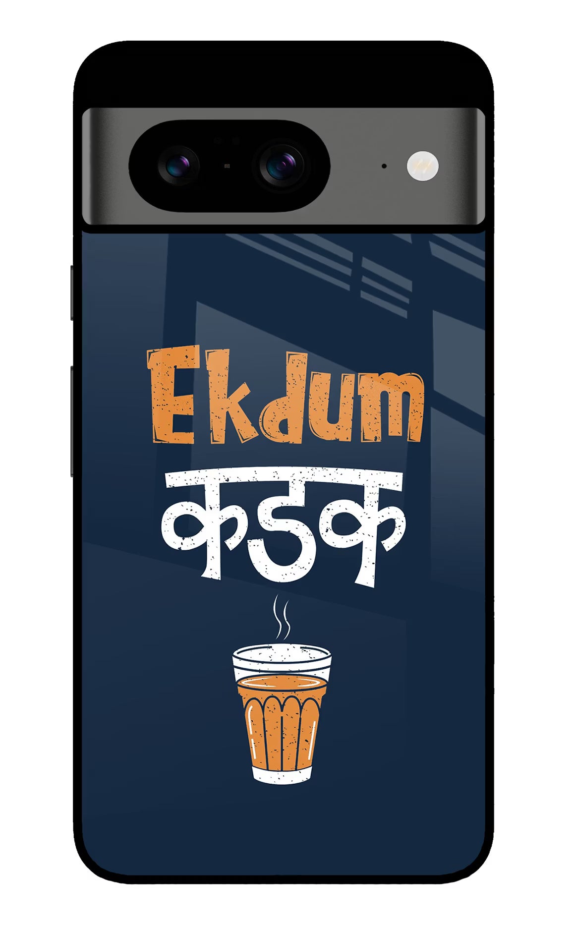 Ekdum Kadak Chai Google Pixel 8 Glass Case - Ekdum Kadak Chai Google Pixel 8 Glass Case Ekdum Kadak Chai Google Pixel 8 Glass Case