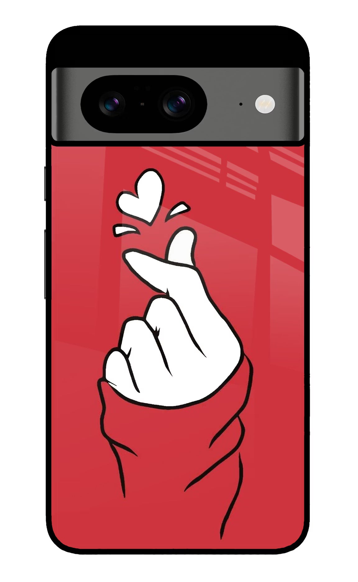 Korean Love Sign Google Pixel 8 Glass Case - Korean Love Sign Google Pixel 8 Glass Case Korean Love Sign Google Pixel 8 Glass Case