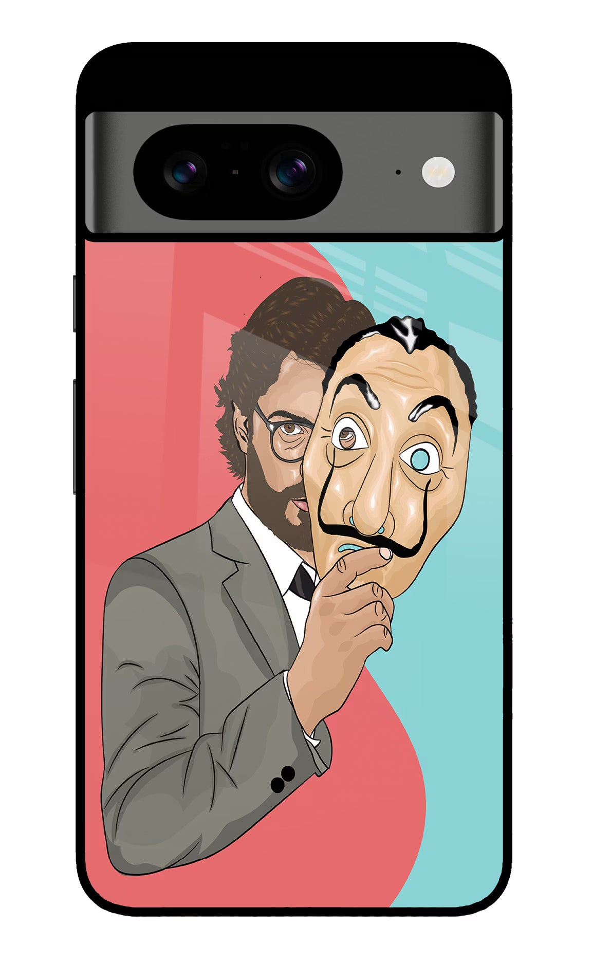 Professor Google Pixel 8 Back Cover - Professor Google Pixel 8 Glass Case Back Cover by Casekaro Professor Google Pixel 8 Glass Case Back Cover by Casekaro