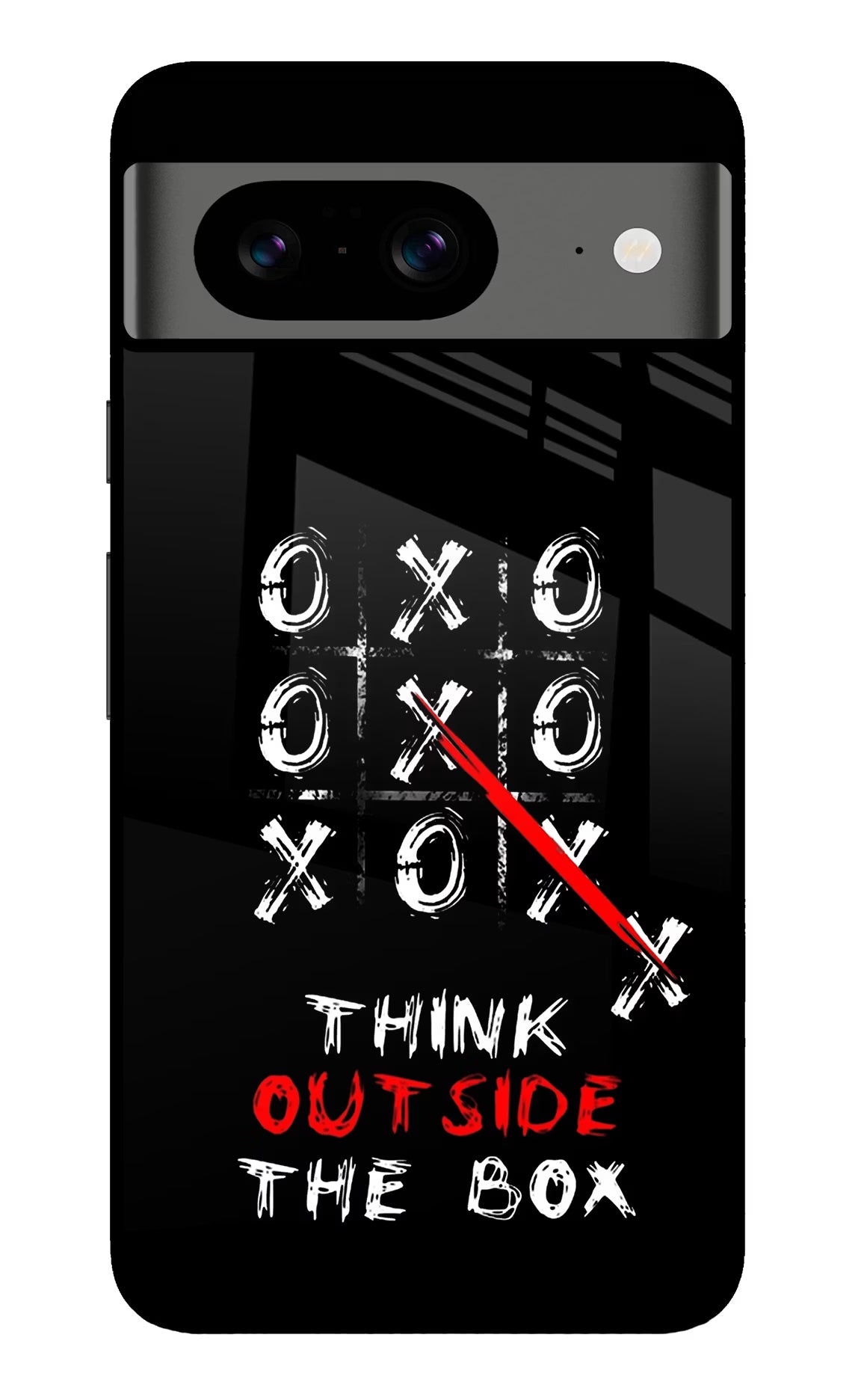 Think out of the BOX Google Pixel 8 Back Cover - Think out of the BOX Google Pixel 8 Glass Case Back Cover by Casekaro Think out of the BOX Google Pixel 8 Glass Case Back Cover by Casekaro