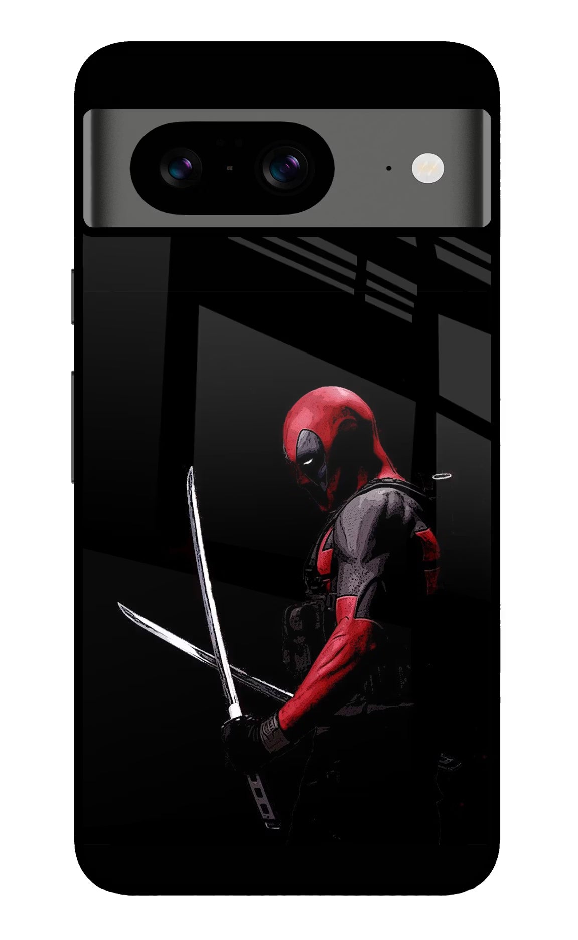 Deadpool Google Pixel 8 Back Cover - Deadpool Google Pixel 8 Glass Case Back Cover by Casekaro Deadpool Google Pixel 8 Glass Case Back Cover by Casekaro