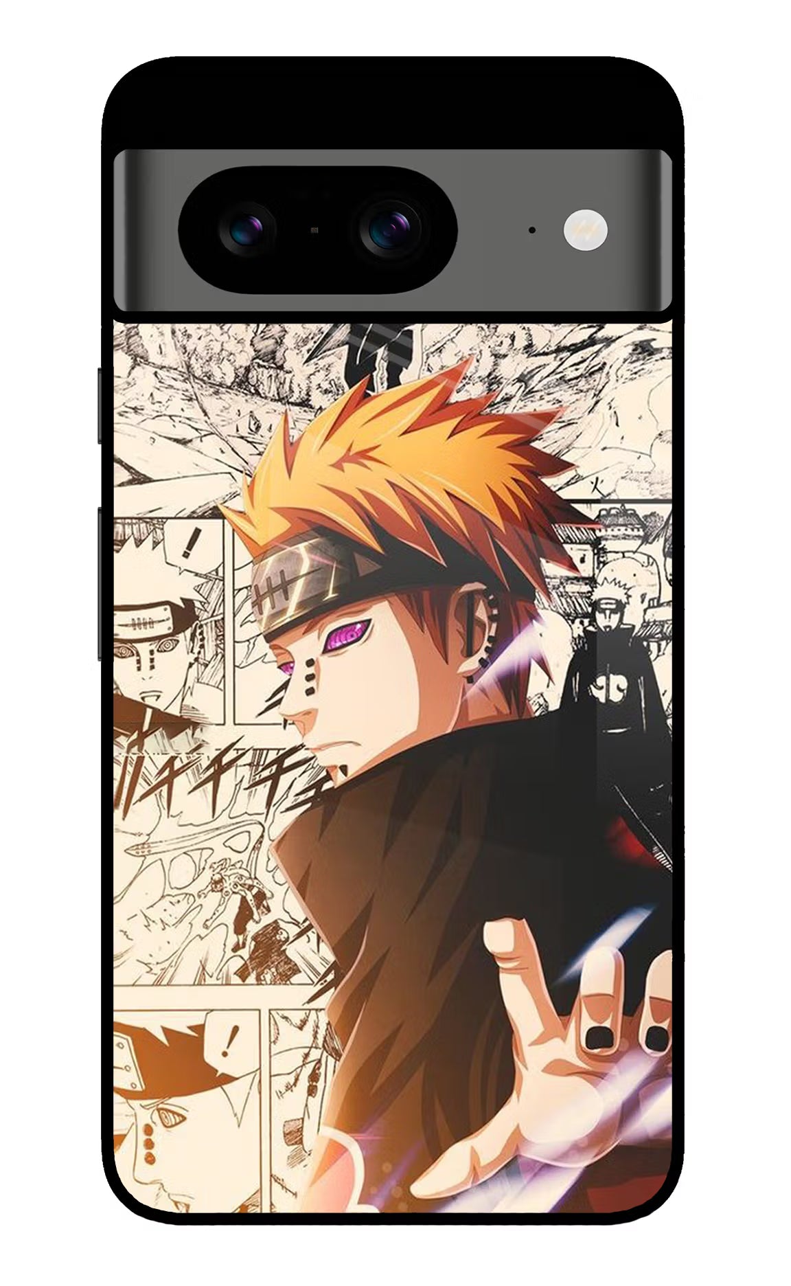 Pain Anime Google Pixel 8 Back Cover - Pain Anime Google Pixel 8 Glass Case Back Cover by Casekaro Pain Anime Google Pixel 8 Glass Case Back Cover by Casekaro