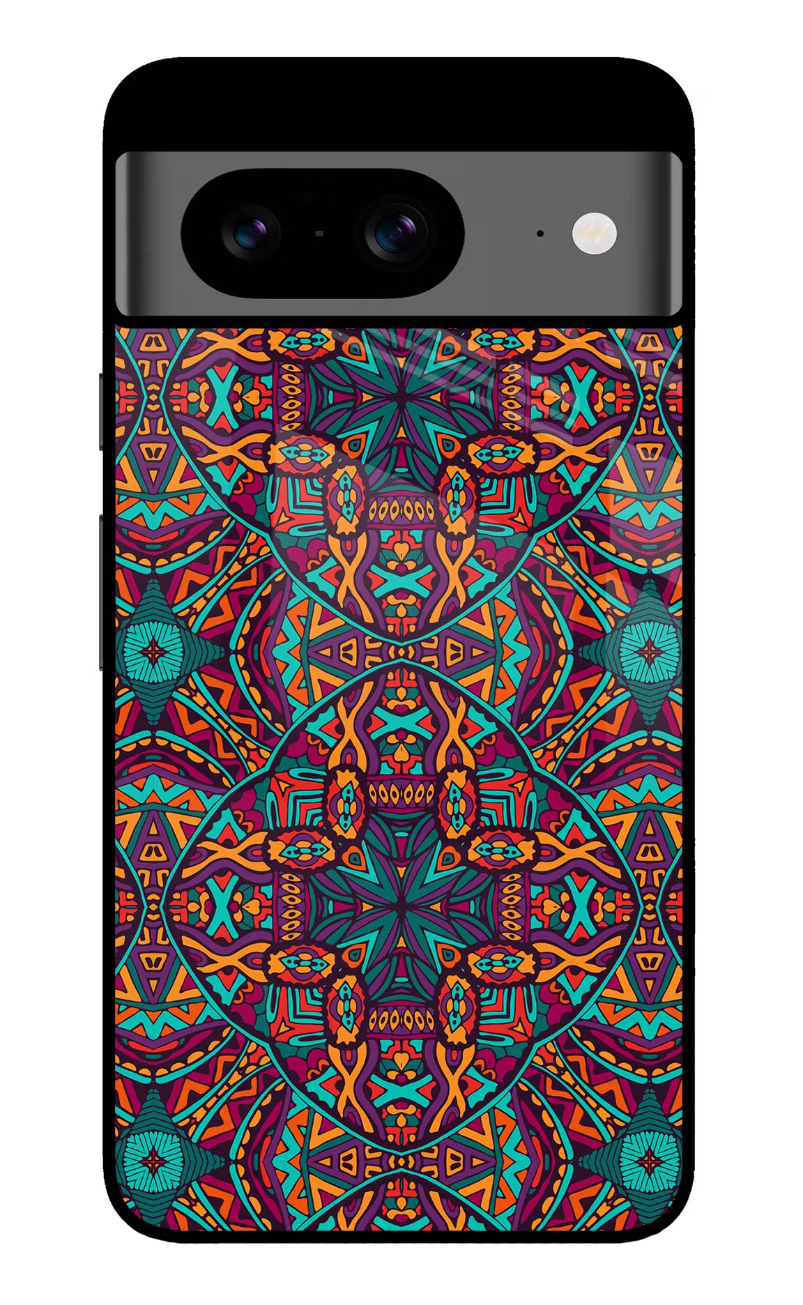 Colour Mandala Google Pixel 8 Back Cover - Colour Mandala Google Pixel 8 Glass Case Back Cover by Casekaro Colour Mandala Google Pixel 8 Glass Case Back Cover by Casekaro