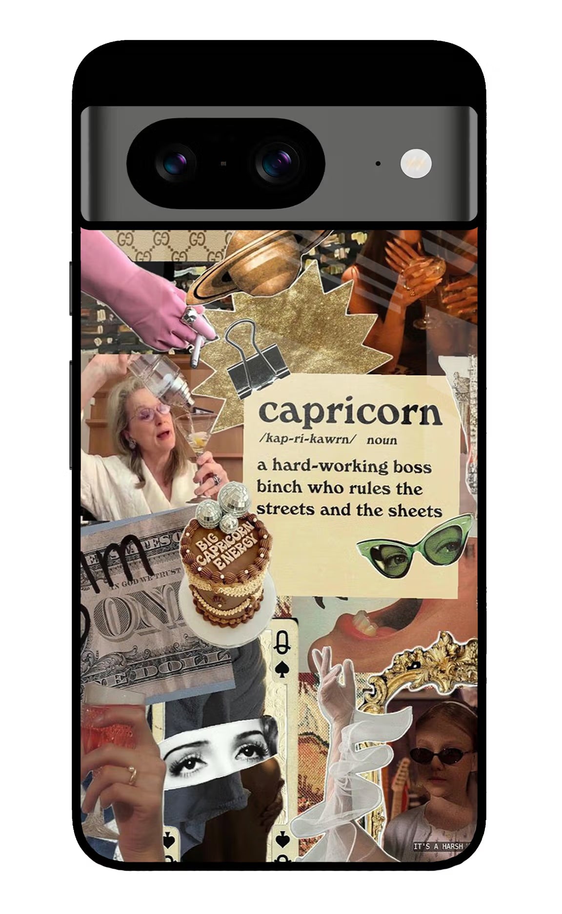Capricorn Zodiac Google Pixel 8 Glass Case - Capricorn Zodiac Google Pixel 8 Glass Case Capricorn Zodiac Google Pixel 8 Glass Case