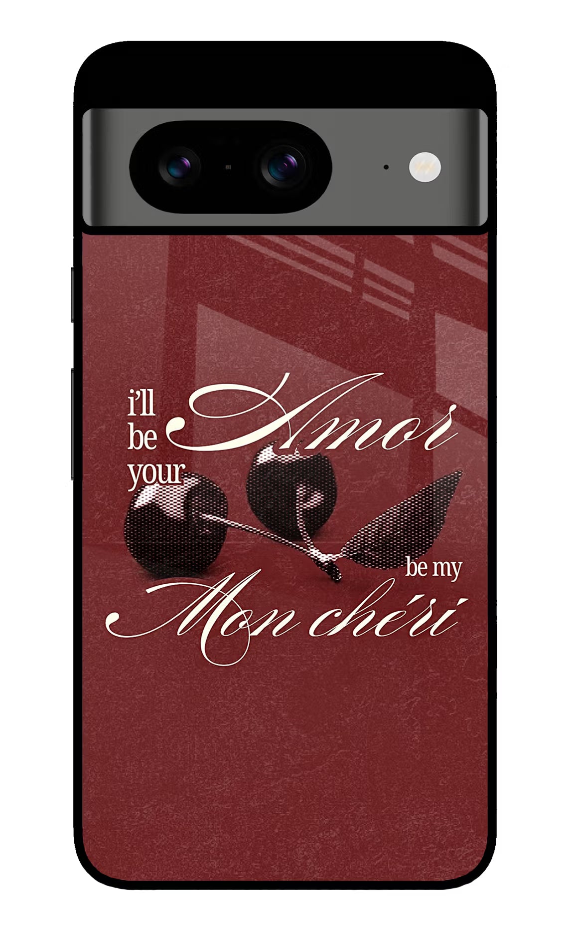 Velvet Cherry Google Pixel 8 Glass Case - Velvet Cherry Google Pixel 8 Glass Case Velvet Cherry Google Pixel 8 Glass Case