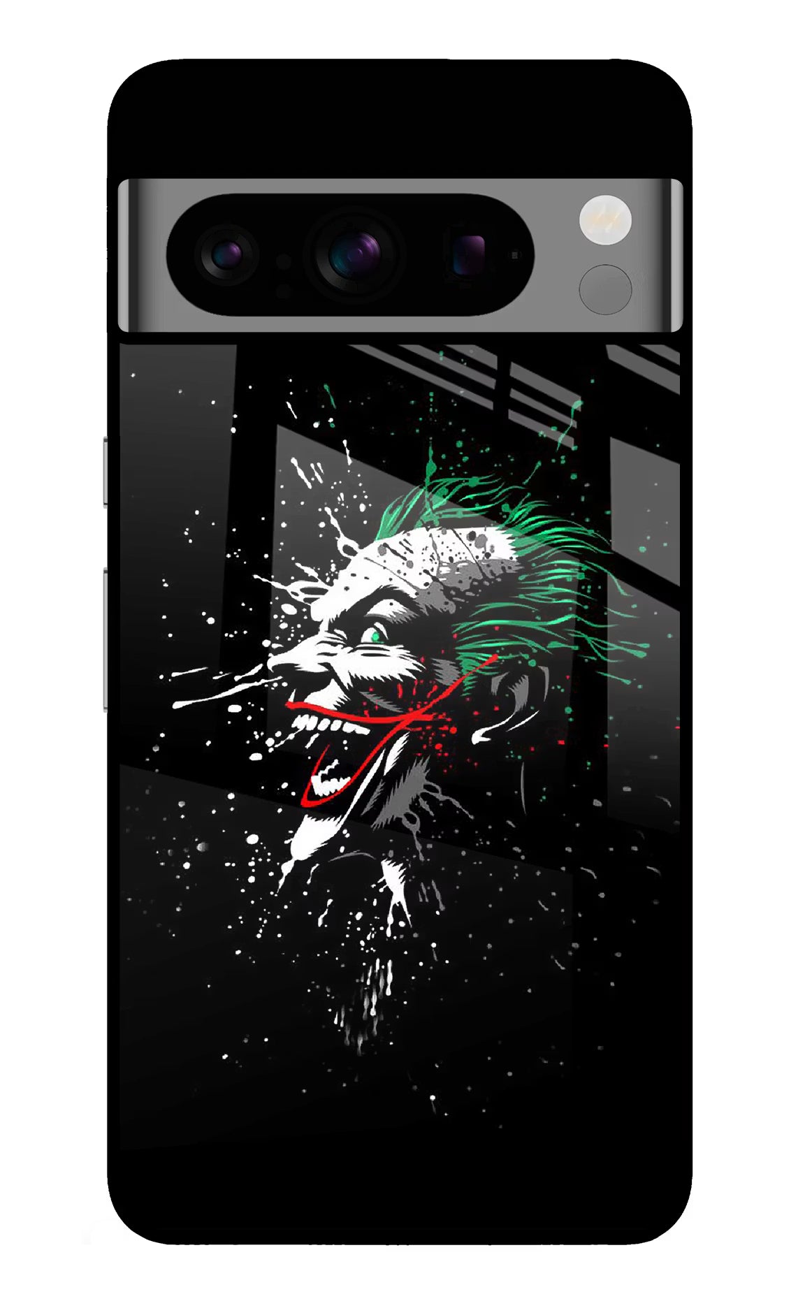 Joker Google Pixel 8 Pro Back Cover - Joker Google Pixel 8 Pro Glass Case Back Cover by Casekaro Joker Google Pixel 8 Pro Glass Case Back Cover by Casekaro