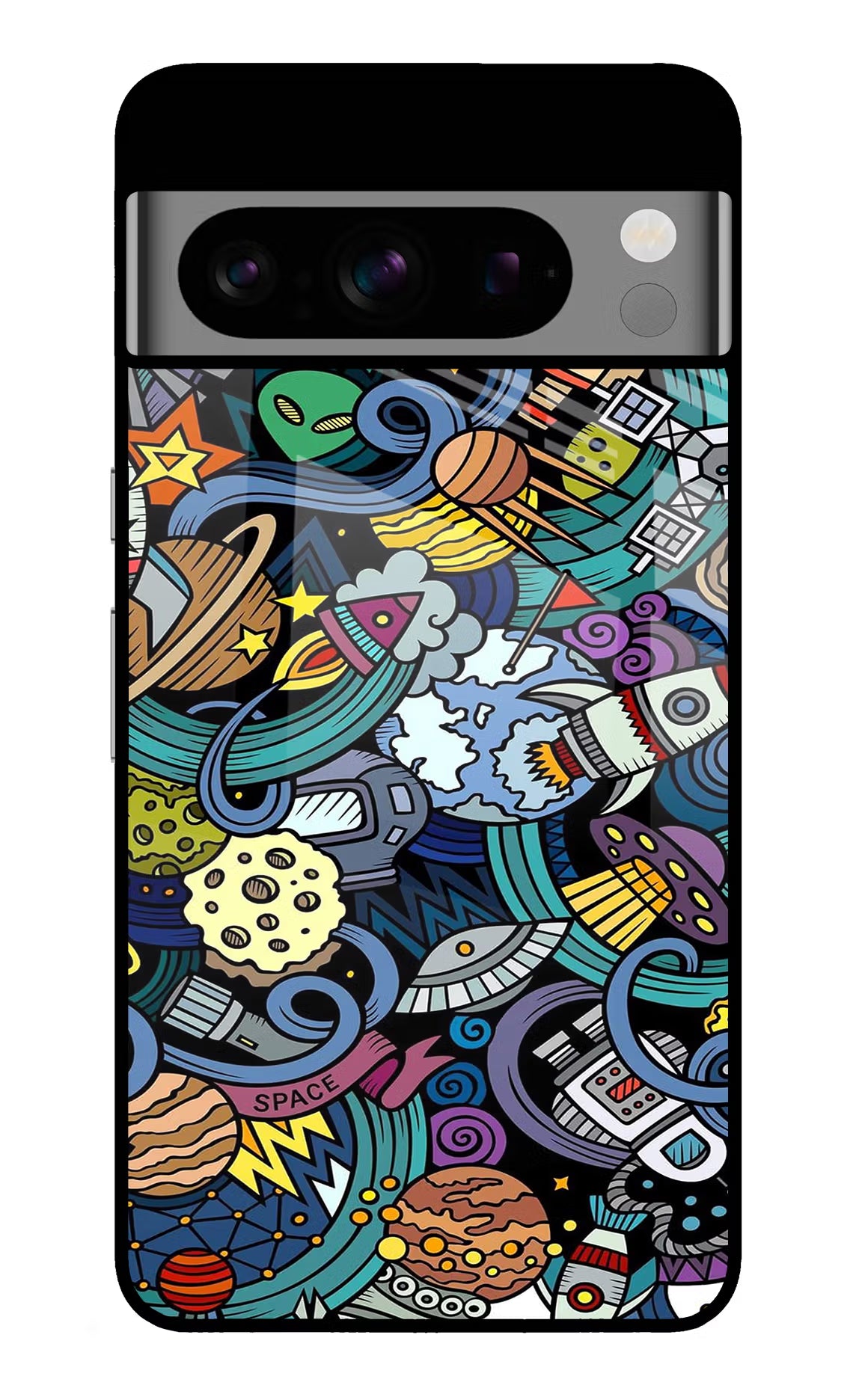 Space Abstract Google Pixel 8 Pro Back Cover - Space Abstract Google Pixel 8 Pro Glass Case Back Cover by Casekaro Space Abstract Google Pixel 8 Pro Glass Case Back Cover by Casekaro
