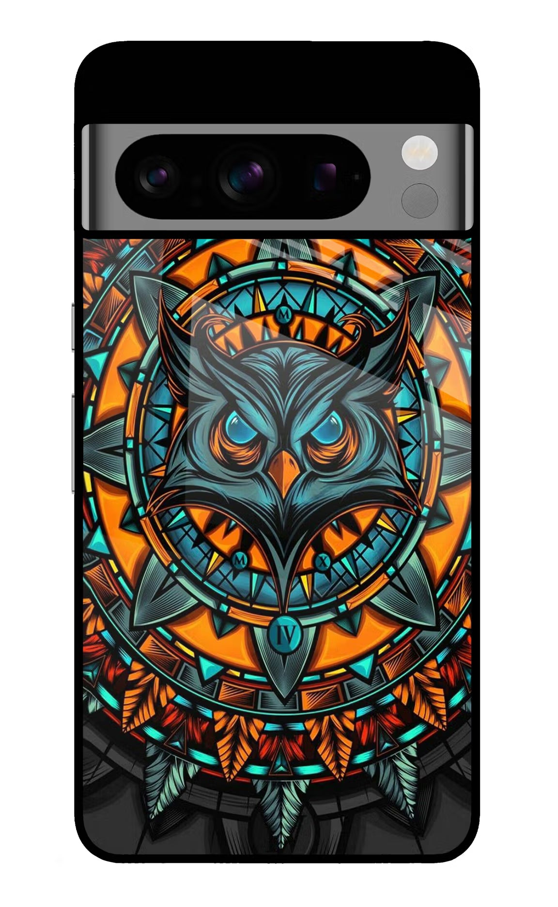 Angry Owl Art Google Pixel 8 Pro Glass Case - Angry Owl Art Google Pixel 8 Pro Glass Case Angry Owl Art Google Pixel 8 Pro Glass Case