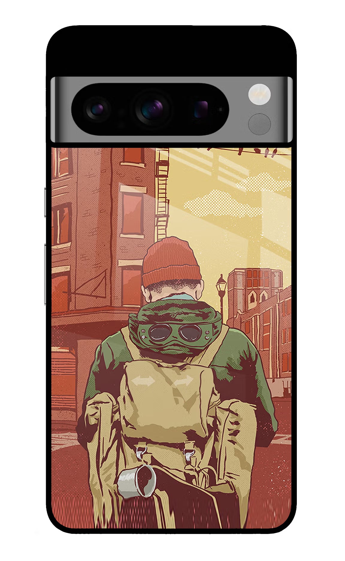 Adventurous Google Pixel 8 Pro Back Cover - Adventurous Google Pixel 8 Pro Glass Case Back Cover by Casekaro Adventurous Google Pixel 8 Pro Glass Case Back Cover by Casekaro