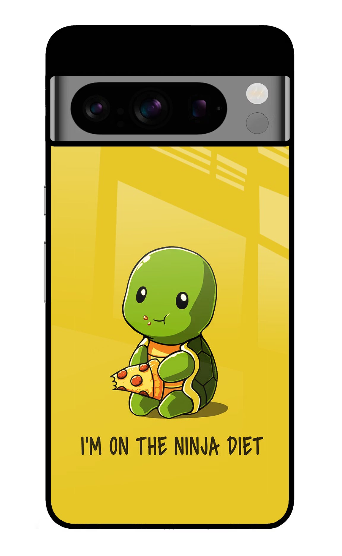 I'm on Ninja Diet Google Pixel 8 Pro Back Cover - I'm on Ninja Diet Google Pixel 8 Pro Glass Case Back Cover by Casekaro I'm on Ninja Diet Google Pixel 8 Pro Glass Case Back Cover by Casekaro