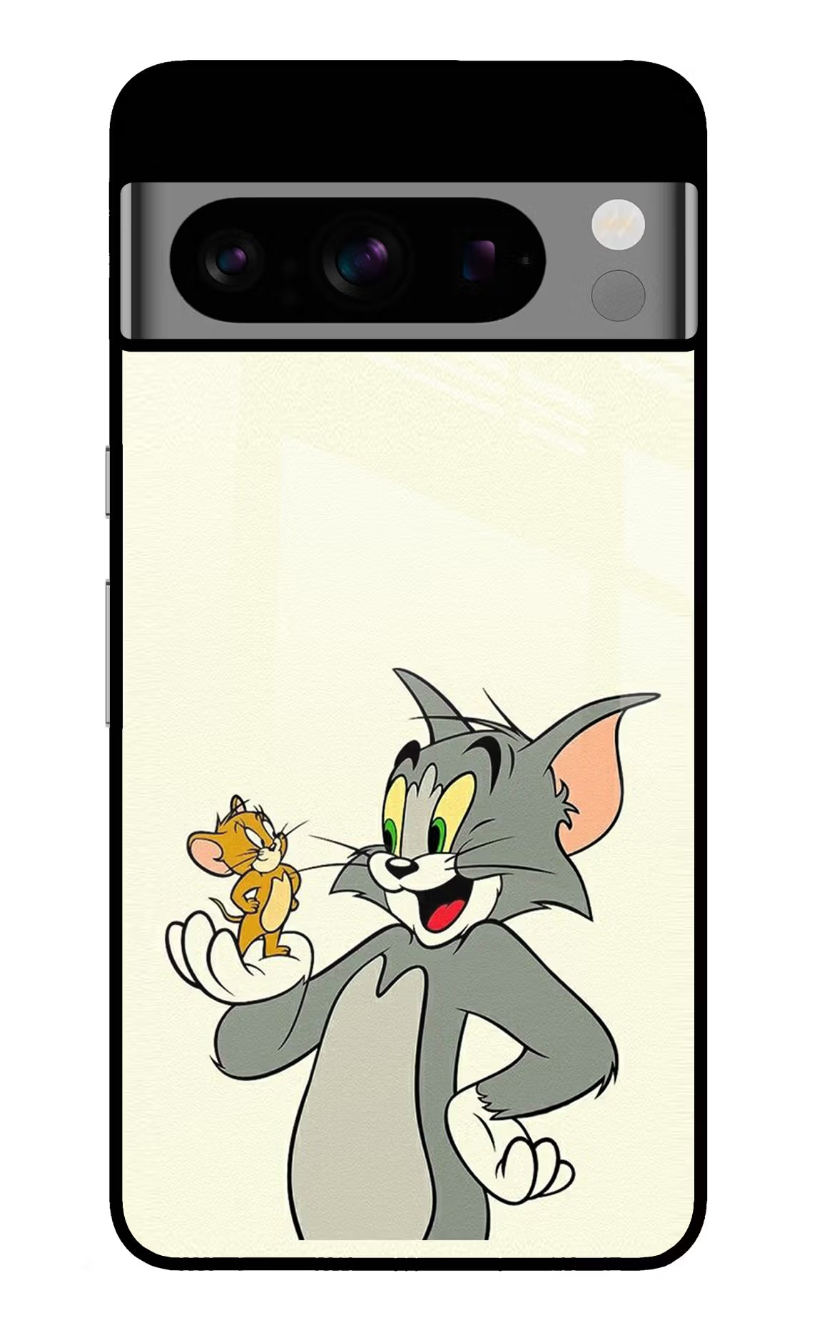 Tom & Jerry Google Pixel 8 Pro Back Cover - Tom & Jerry Google Pixel 8 Pro Glass Case Back Cover by Casekaro Tom & Jerry Google Pixel 8 Pro Glass Case Back Cover by Casekaro