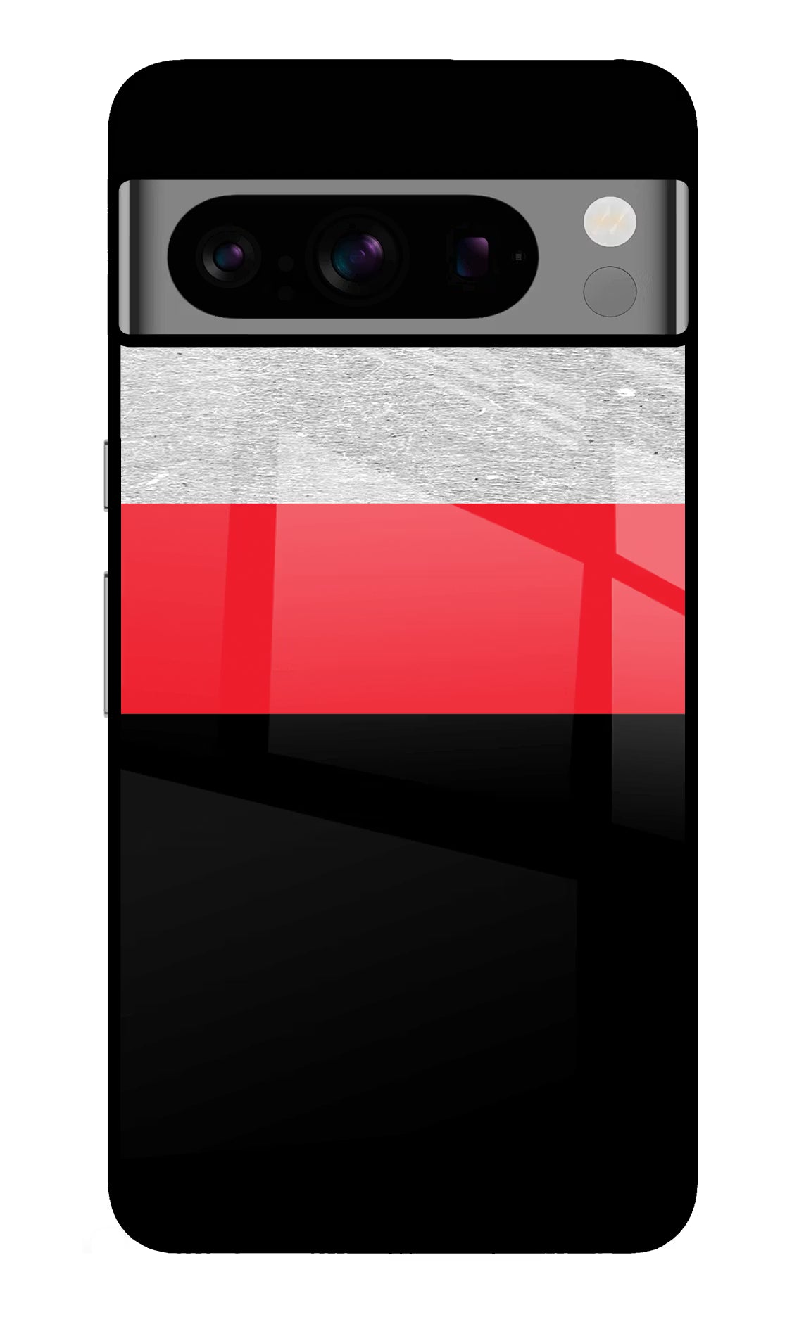 Tri Color Pattern Google Pixel 8 Pro Glass Case - Tri Color Pattern Google Pixel 8 Pro Glass Case Tri Color Pattern Google Pixel 8 Pro Glass Case
