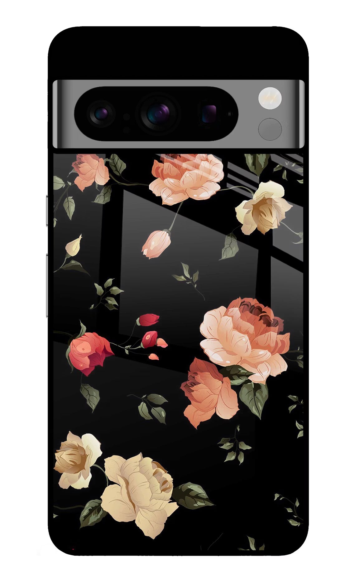 Flowers Google Pixel 8 Pro Glass Case - Flowers Google Pixel 8 Pro Glass Case Flowers Google Pixel 8 Pro Glass Case