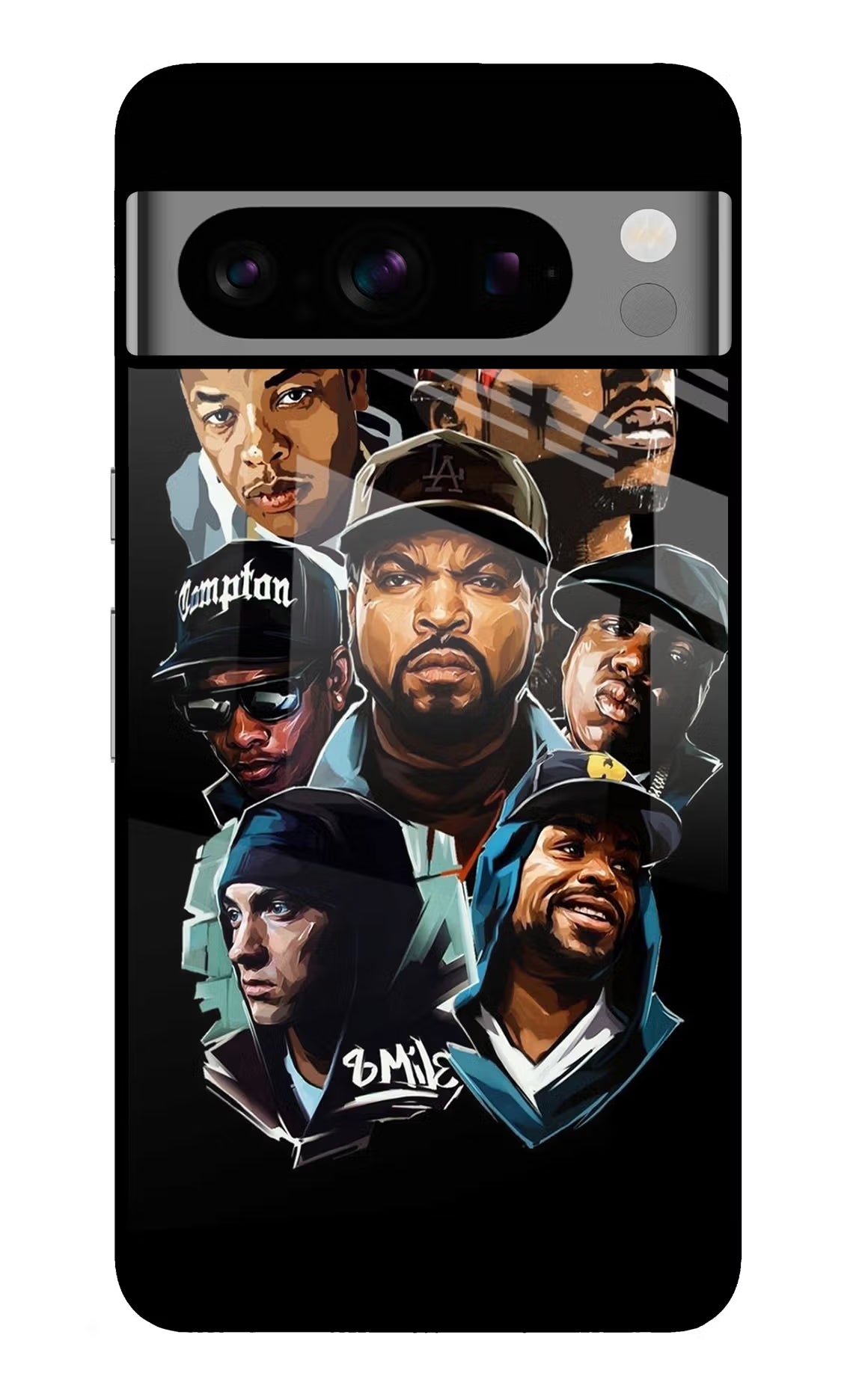 Rappers Google Pixel 8 Pro Glass Case - Rappers Google Pixel 8 Pro Glass Case Rappers Google Pixel 8 Pro Glass Case