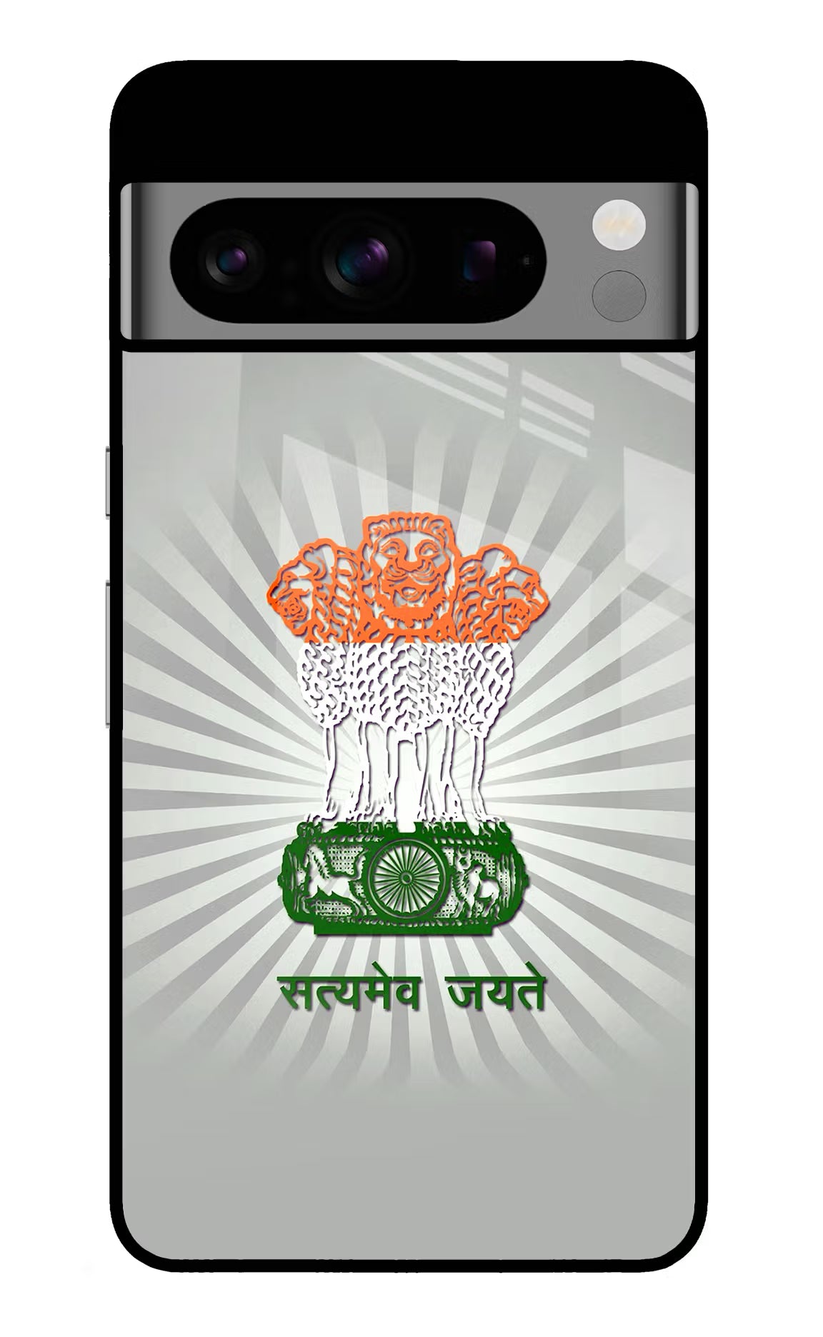 Satyamev Jayate Art Google Pixel 8 Pro Back Cover - Satyamev Jayate Art Google Pixel 8 Pro Glass Case Back Cover by Casekaro Satyamev Jayate Art Google Pixel 8 Pro Glass Case Back Cover by Casekaro