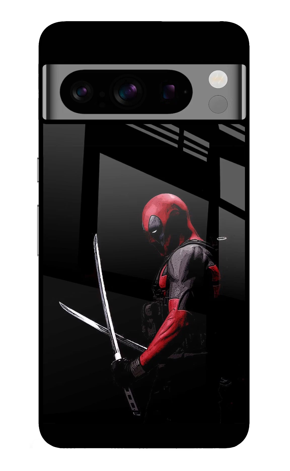 Deadpool Google Pixel 8 Pro Back Cover - Deadpool Google Pixel 8 Pro Glass Case Back Cover by Casekaro Deadpool Google Pixel 8 Pro Glass Case Back Cover by Casekaro