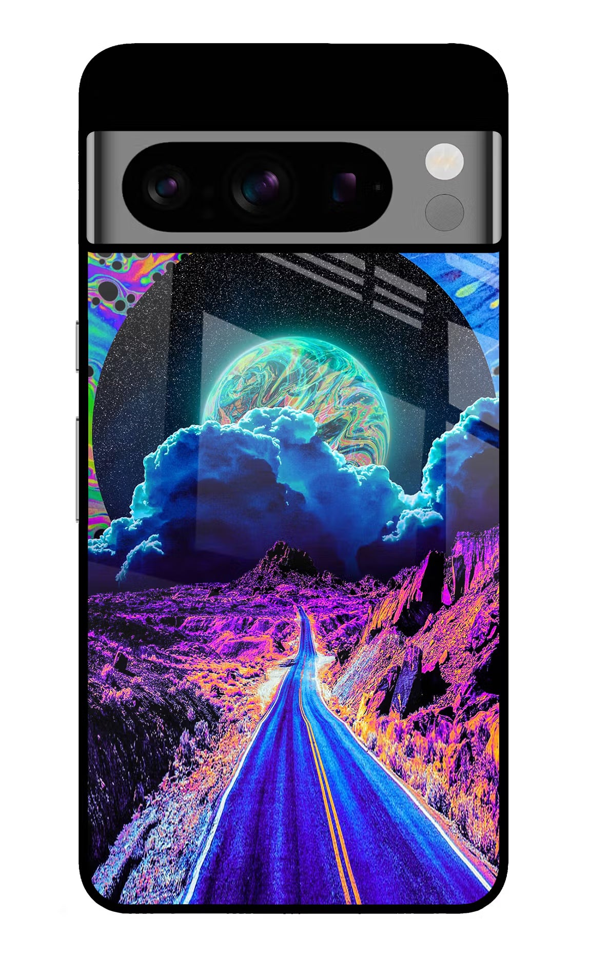 Psychedelic Painting Google Pixel 8 Pro Glass Case - Psychedelic Painting Google Pixel 8 Pro Glass Case Psychedelic Painting Google Pixel 8 Pro Glass Case