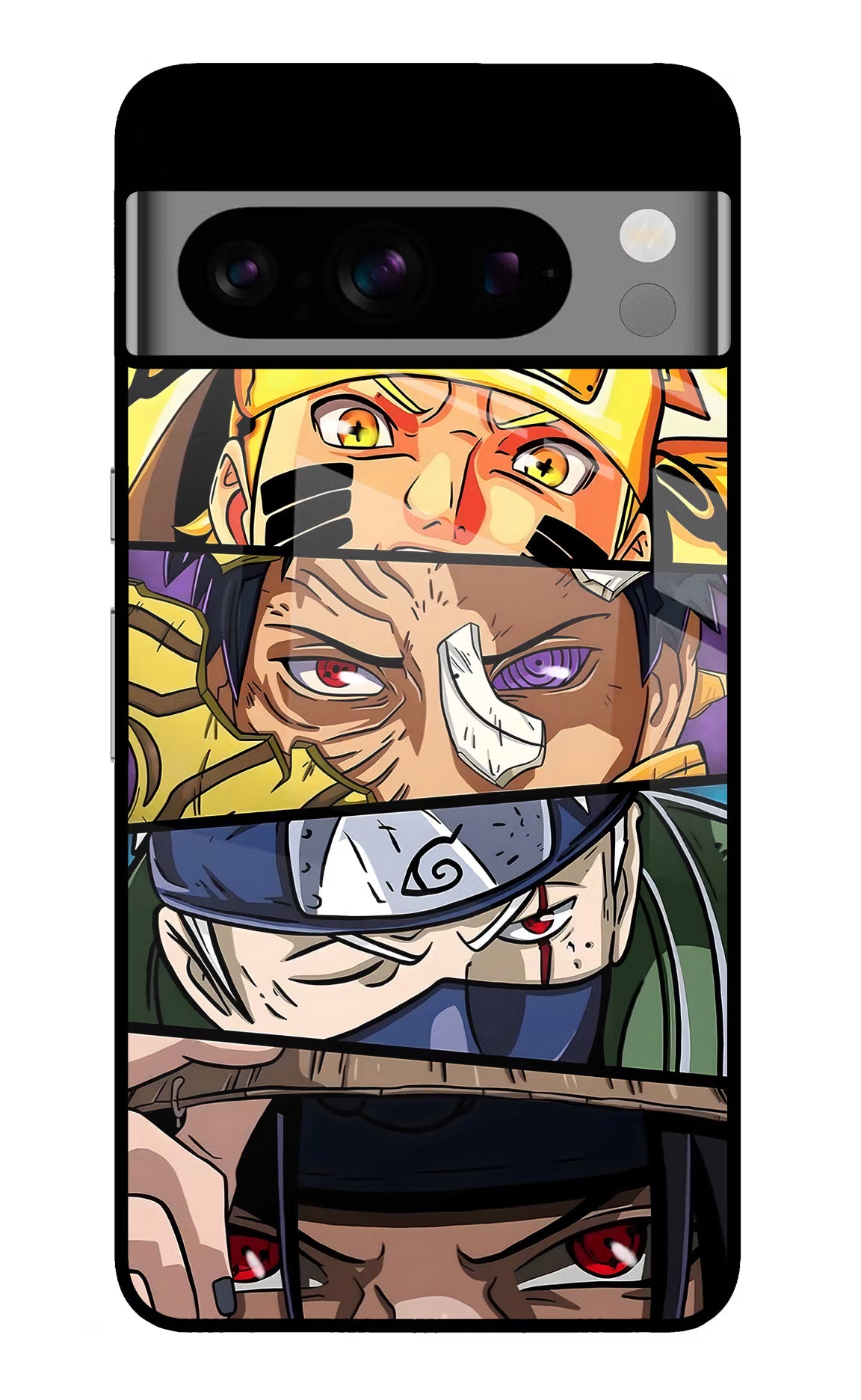 Naruto Character Google Pixel 8 Pro Back Cover - Naruto Character Google Pixel 8 Pro Glass Case Back Cover by Casekaro Naruto Character Google Pixel 8 Pro Glass Case Back Cover by Casekaro