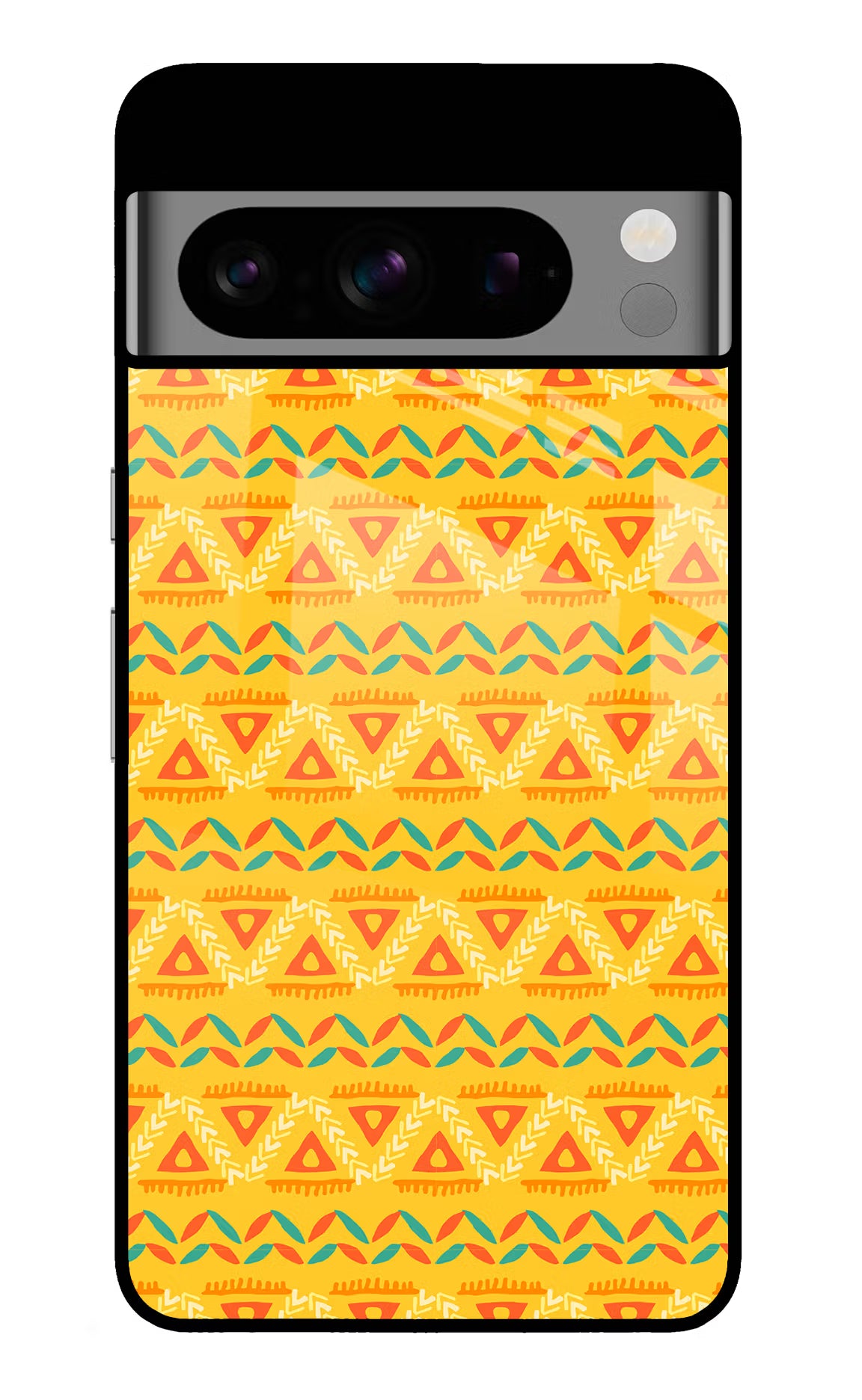 Tribal Pattern Google Pixel 8 Pro Back Cover - Tribal Pattern Google Pixel 8 Pro Glass Case Back Cover by Casekaro Tribal Pattern Google Pixel 8 Pro Glass Case Back Cover by Casekaro