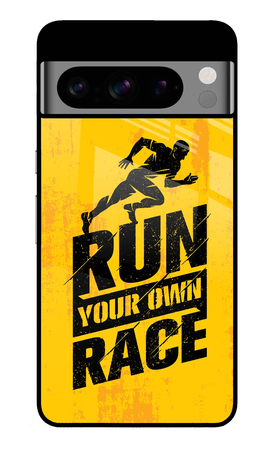 Run Your Own Race Google Pixel 8 Pro Back Cover - Run Your Own Race Google Pixel 8 Pro Glass Case Back Cover by Casekaro Run Your Own Race Google Pixel 8 Pro Glass Case Back Cover by Casekaro