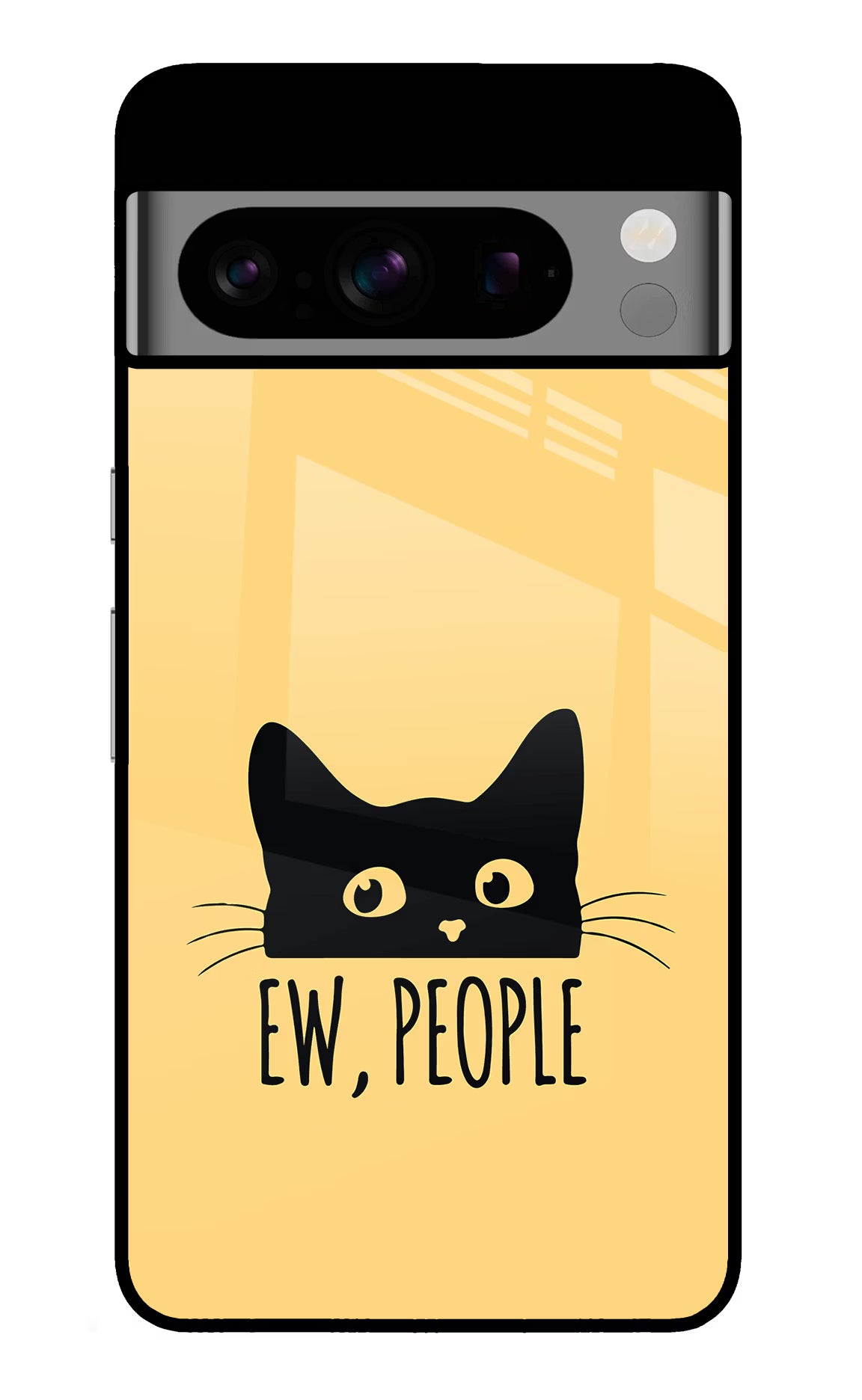 Ew People Catitude Google Pixel 8 Pro Back Cover - Ew People Catitude Google Pixel 8 Pro Glass Case Back Cover by Casekaro Ew People Catitude Google Pixel 8 Pro Glass Case Back Cover by Casekaro