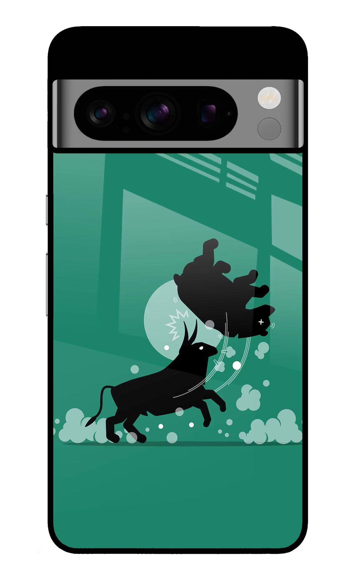 Bull Conqueror Google Pixel 8 Pro Glass Case - Bull Conqueror Google Pixel 8 Pro Glass Case Bull Conqueror Google Pixel 8 Pro Glass Case
