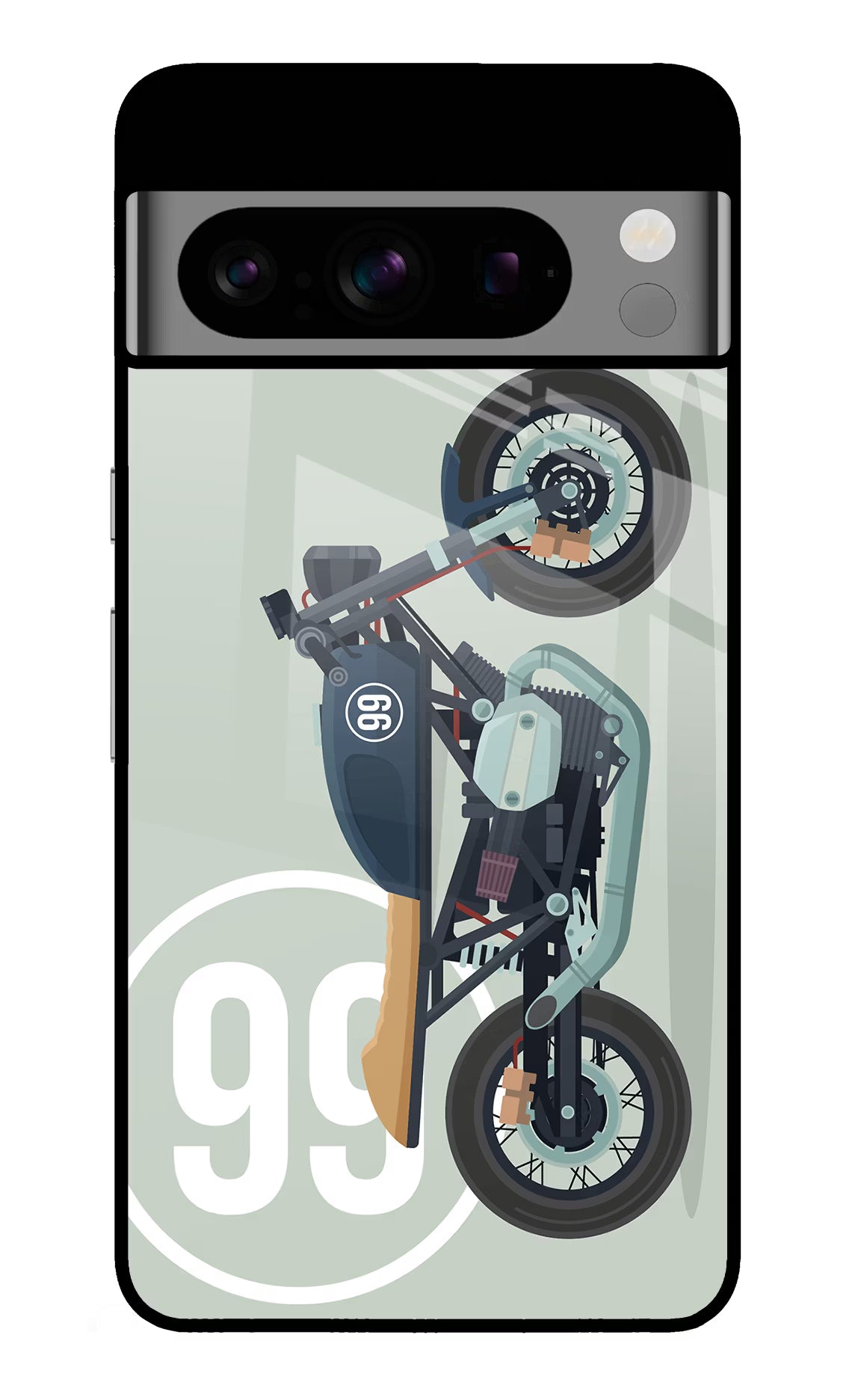 Classic Cafe Racer 99 Google Pixel 8 Pro Glass Case - Classic Cafe Racer 99 Google Pixel 8 Pro Glass Case Classic Cafe Racer 99 Google Pixel 8 Pro Glass Case