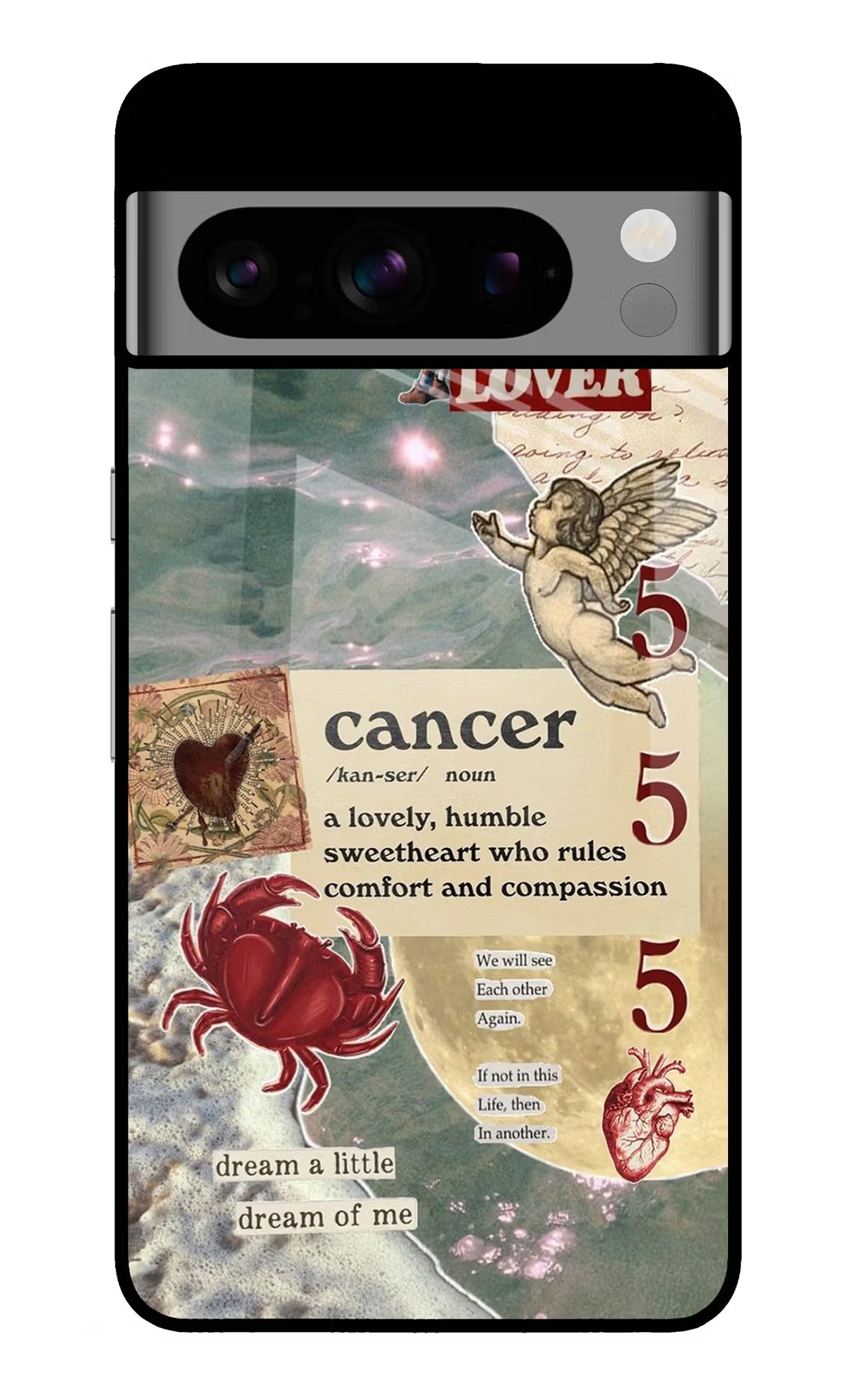 Cancer Zodiac Google Pixel 8 Pro Glass Case - Cancer Zodiac Google Pixel 8 Pro Glass Case Cancer Zodiac Google Pixel 8 Pro Glass Case