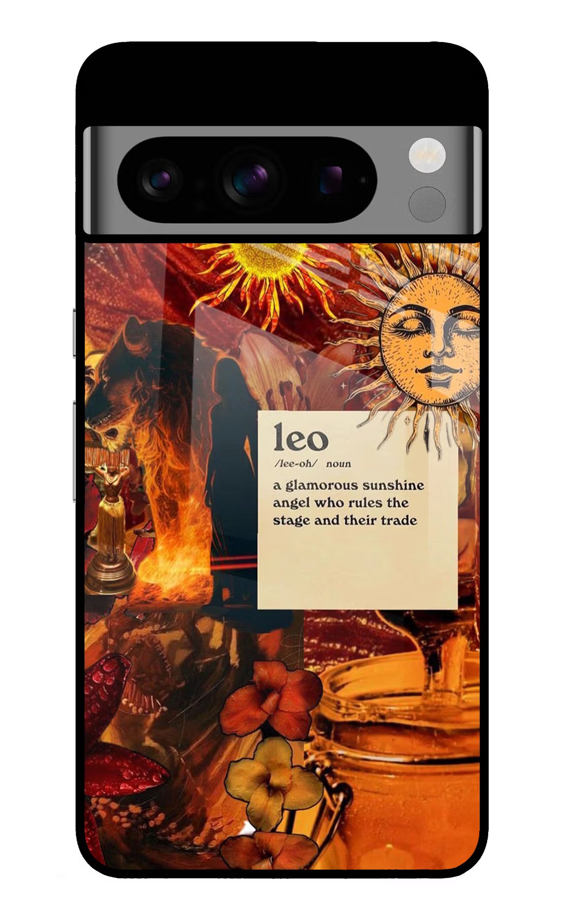 Leo Zodiac Google Pixel 8 Pro Glass Case - Leo Zodiac Google Pixel 8 Pro Glass Case Leo Zodiac Google Pixel 8 Pro Glass Case