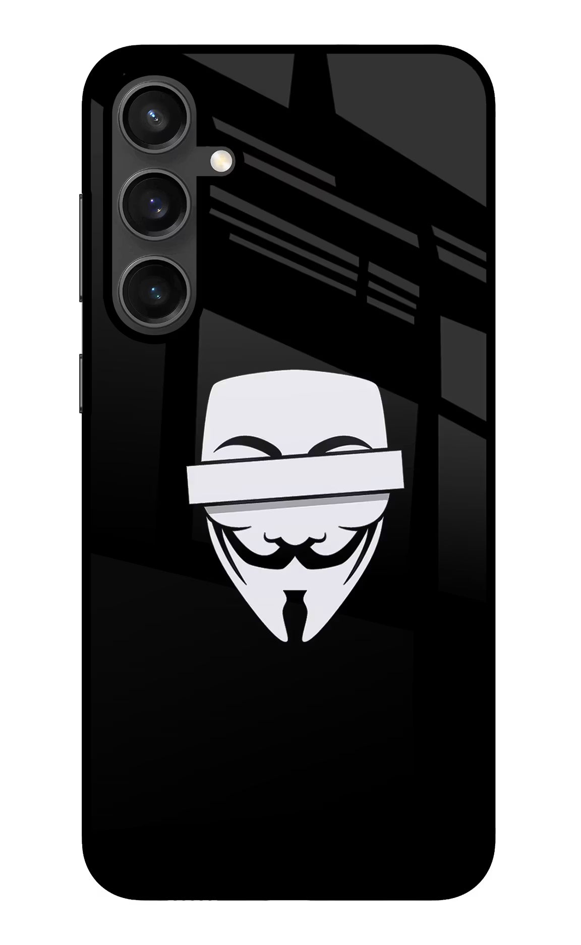 Anonymous Face Samsung S23 FE 5G Glass Case - Anonymous Face Samsung S23 FE 5G Glass Case Anonymous Face Samsung S23 FE 5G Glass Case