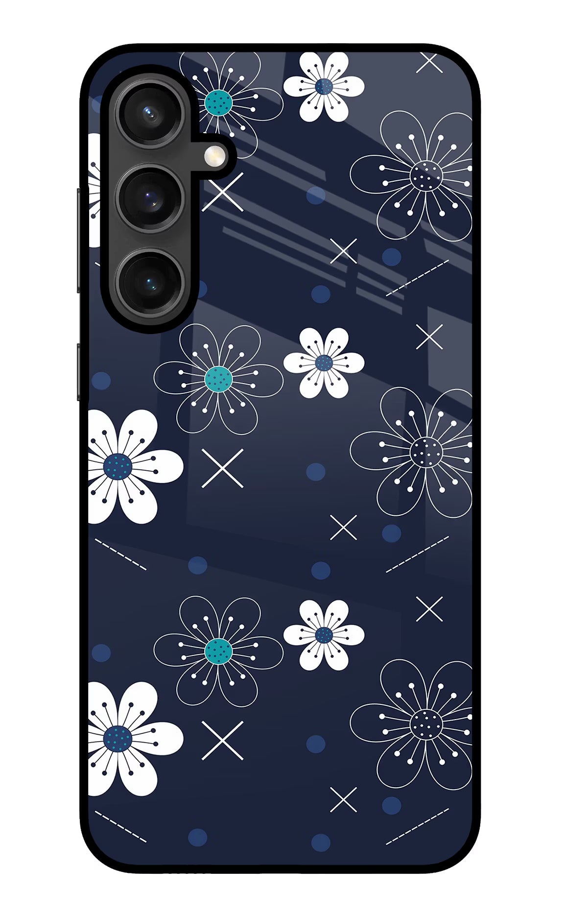 Flowers Samsung S23 FE 5G Glass Case - Flowers Samsung S23 FE 5G Glass Case Flowers Samsung S23 FE 5G Glass Case
