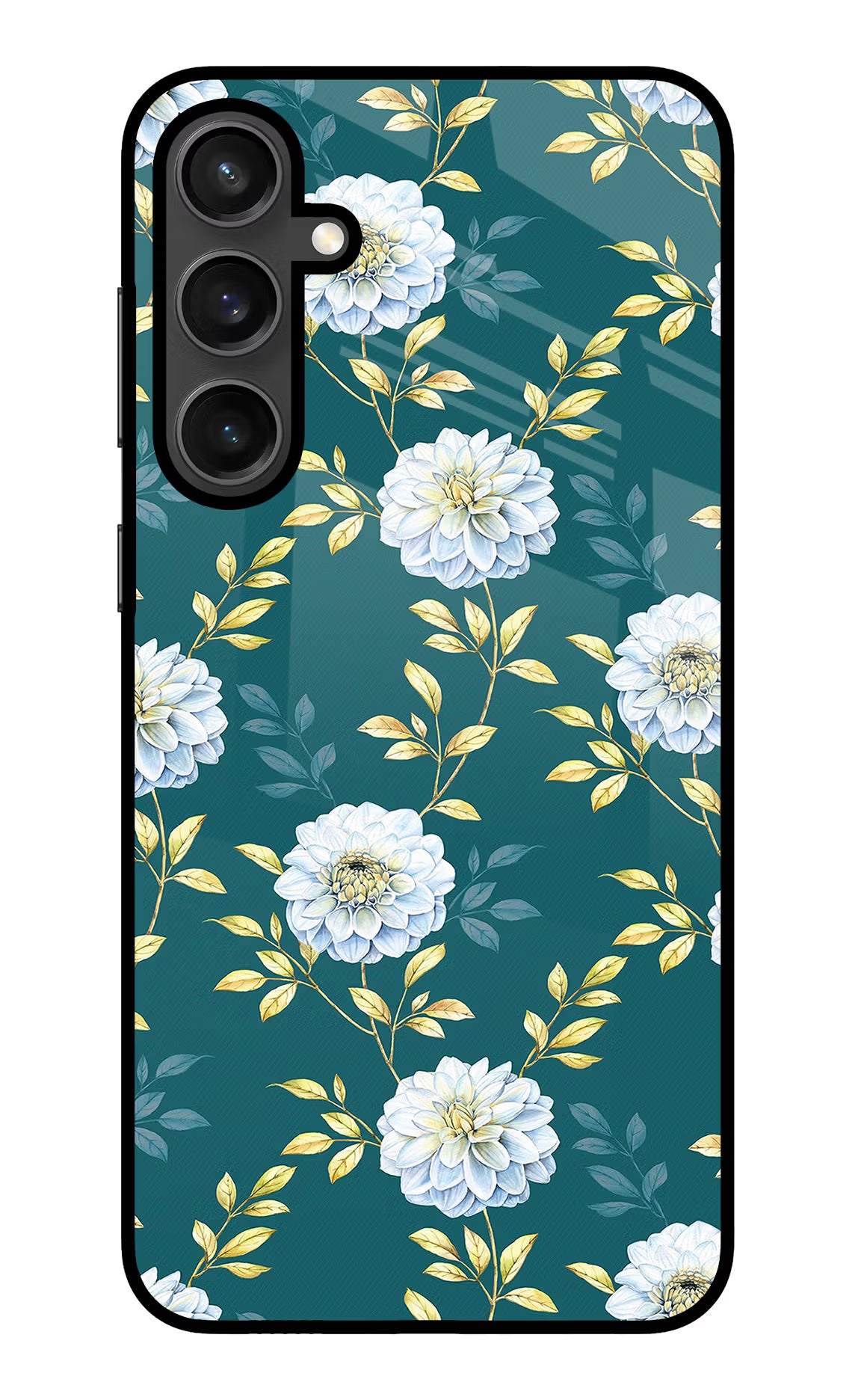 Flowers Samsung S23 FE 5G Glass Case - Flowers Samsung S23 FE 5G Glass Case Flowers Samsung S23 FE 5G Glass Case