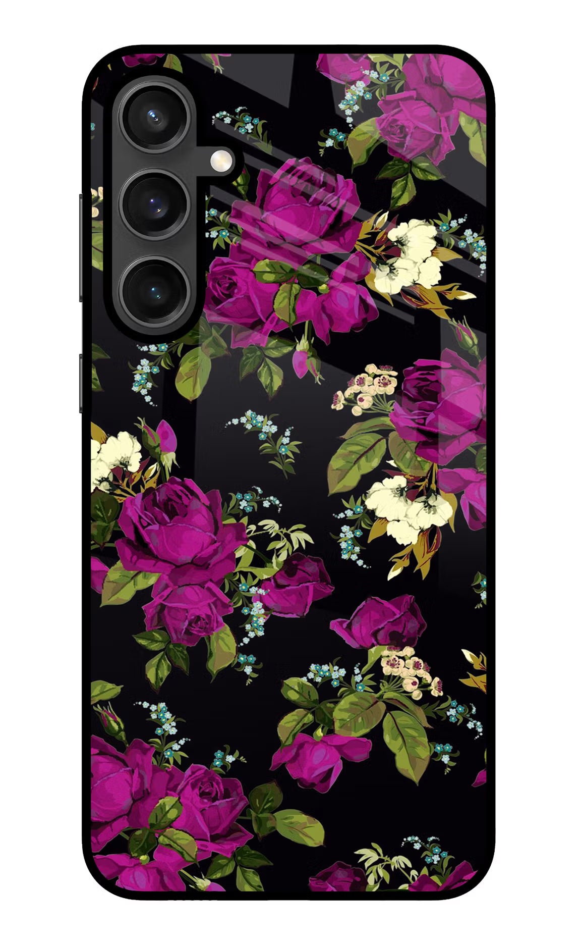 Flowers Samsung S23 FE 5G Glass Case - Flowers Samsung S23 FE 5G Glass Case Flowers Samsung S23 FE 5G Glass Case
