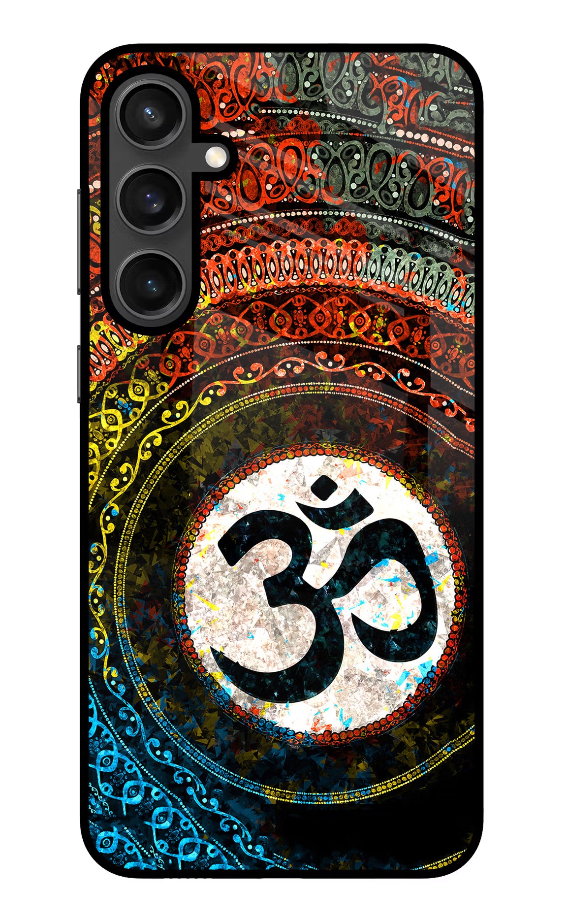Om Cultural Samsung S23 FE 5G Glass Case - Om Cultural Samsung S23 FE 5G Glass Case Om Cultural Samsung S23 FE 5G Glass Case