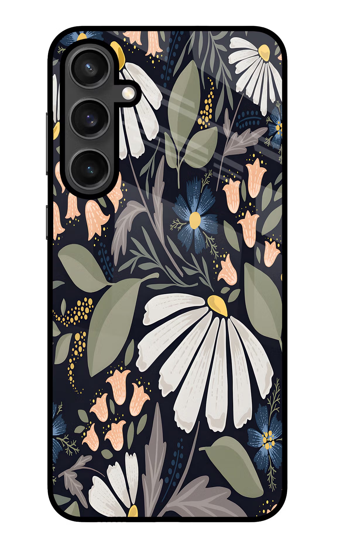 Flowers Art Samsung S23 FE 5G Glass Case - Flowers Art Samsung S23 FE 5G Glass Case Flowers Art Samsung S23 FE 5G Glass Case