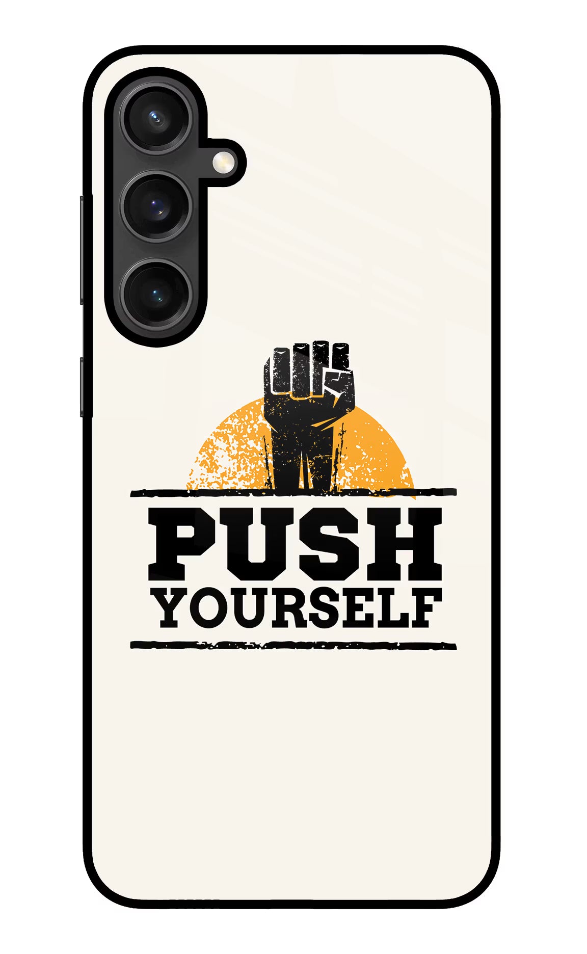 Push Yourself Samsung S23 FE 5G Glass Case - Push Yourself Samsung S23 FE 5G Glass Case Push Yourself Samsung S23 FE 5G Glass Case