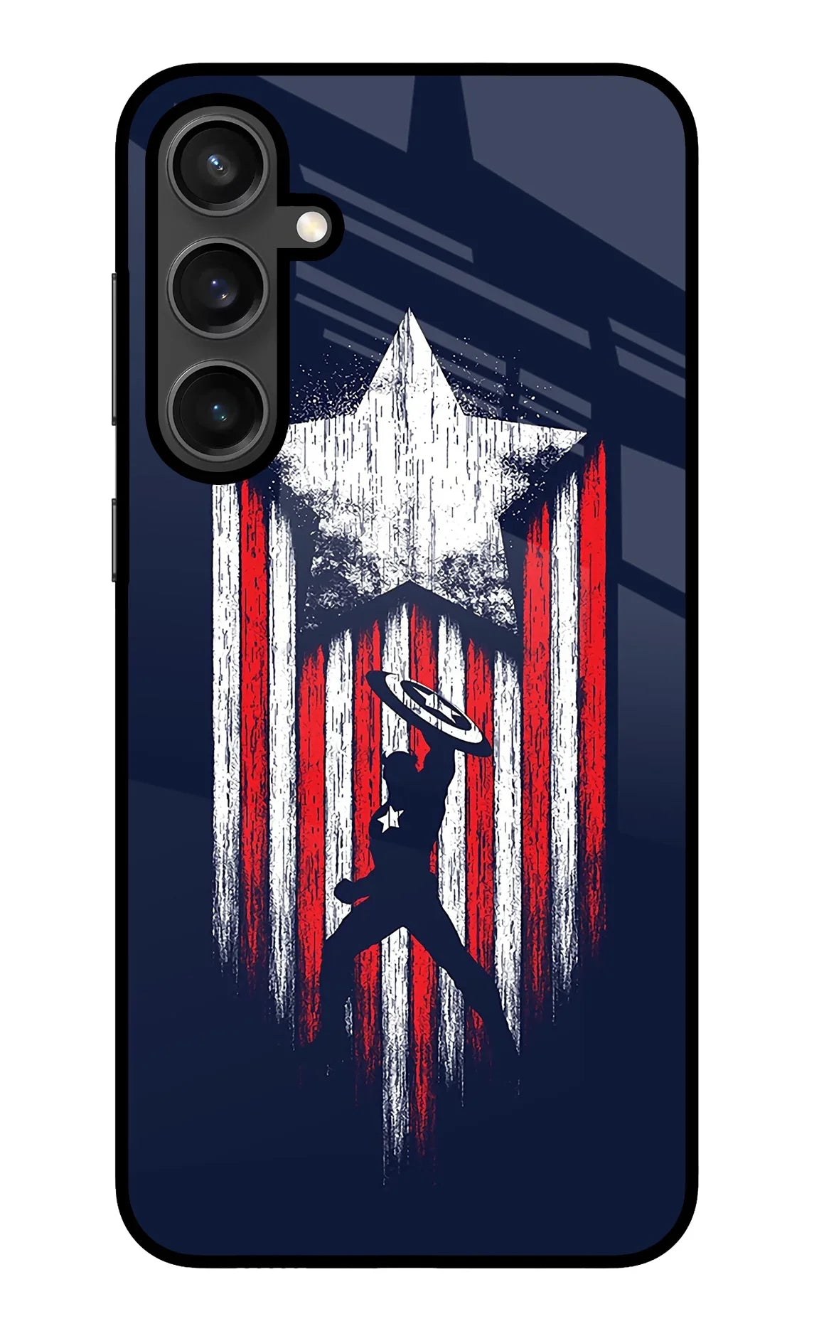 Captain America Marvel Art Samsung S23 FE 5G Glass Case - Captain America Marvel Art Samsung S23 FE 5G Glass Case Captain America Marvel Art Samsung S23 FE 5G Glass Case