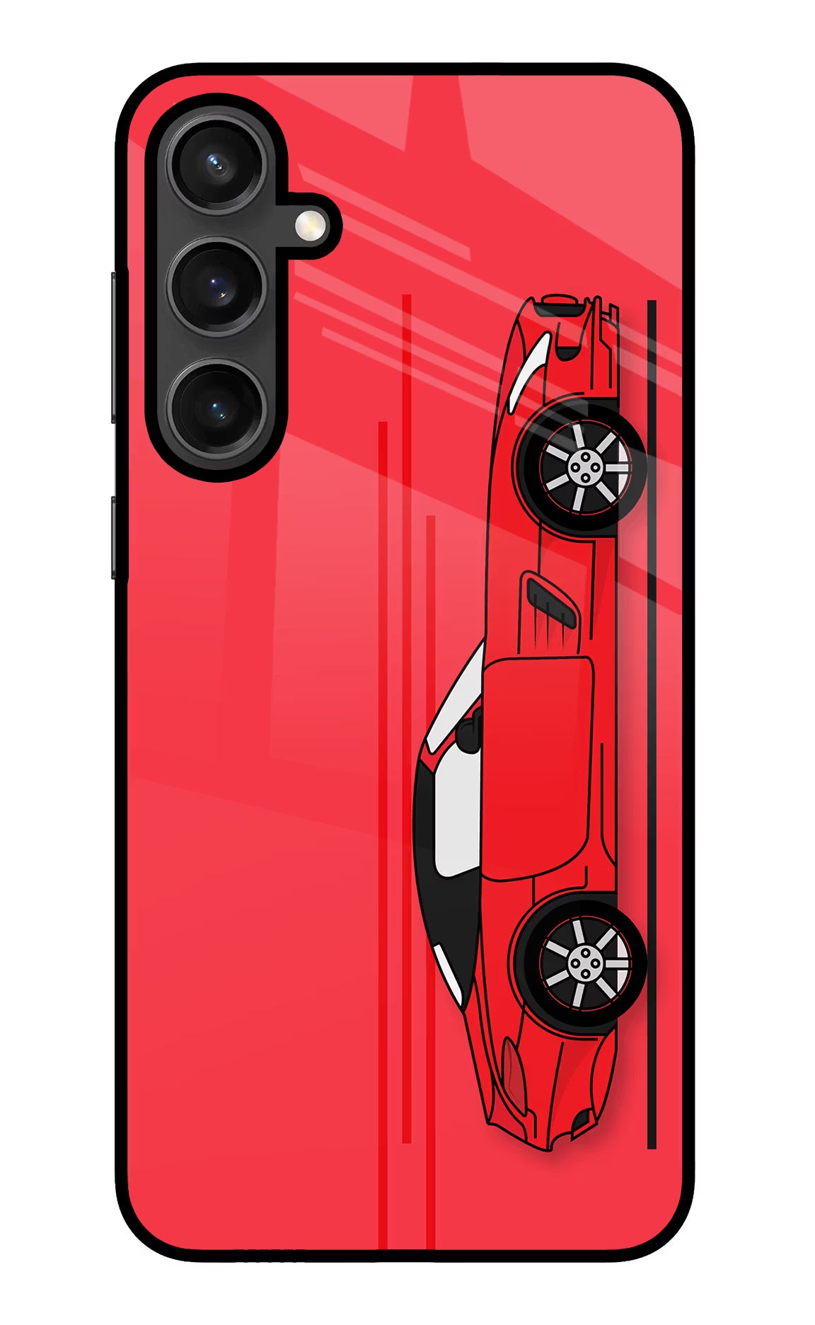 Red Velocity Samsung S23 FE 5G Glass Case - Red Velocity Samsung S23 FE 5G Glass Case Red Velocity Samsung S23 FE 5G Glass Case