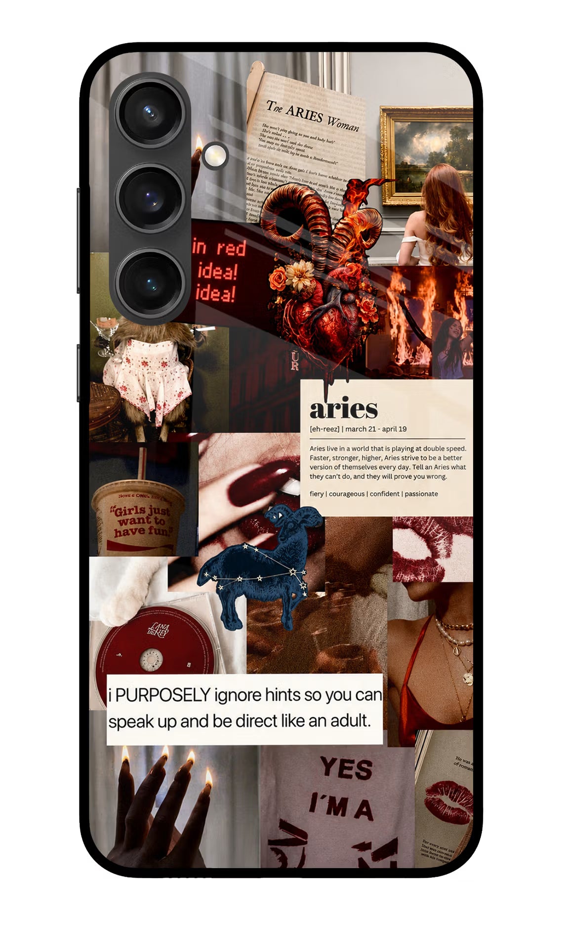 Zodiac Aries Samsung S23 FE 5G Glass Case - Zodiac Aries Samsung S23 FE 5G Glass Case Zodiac Aries Samsung S23 FE 5G Glass Case